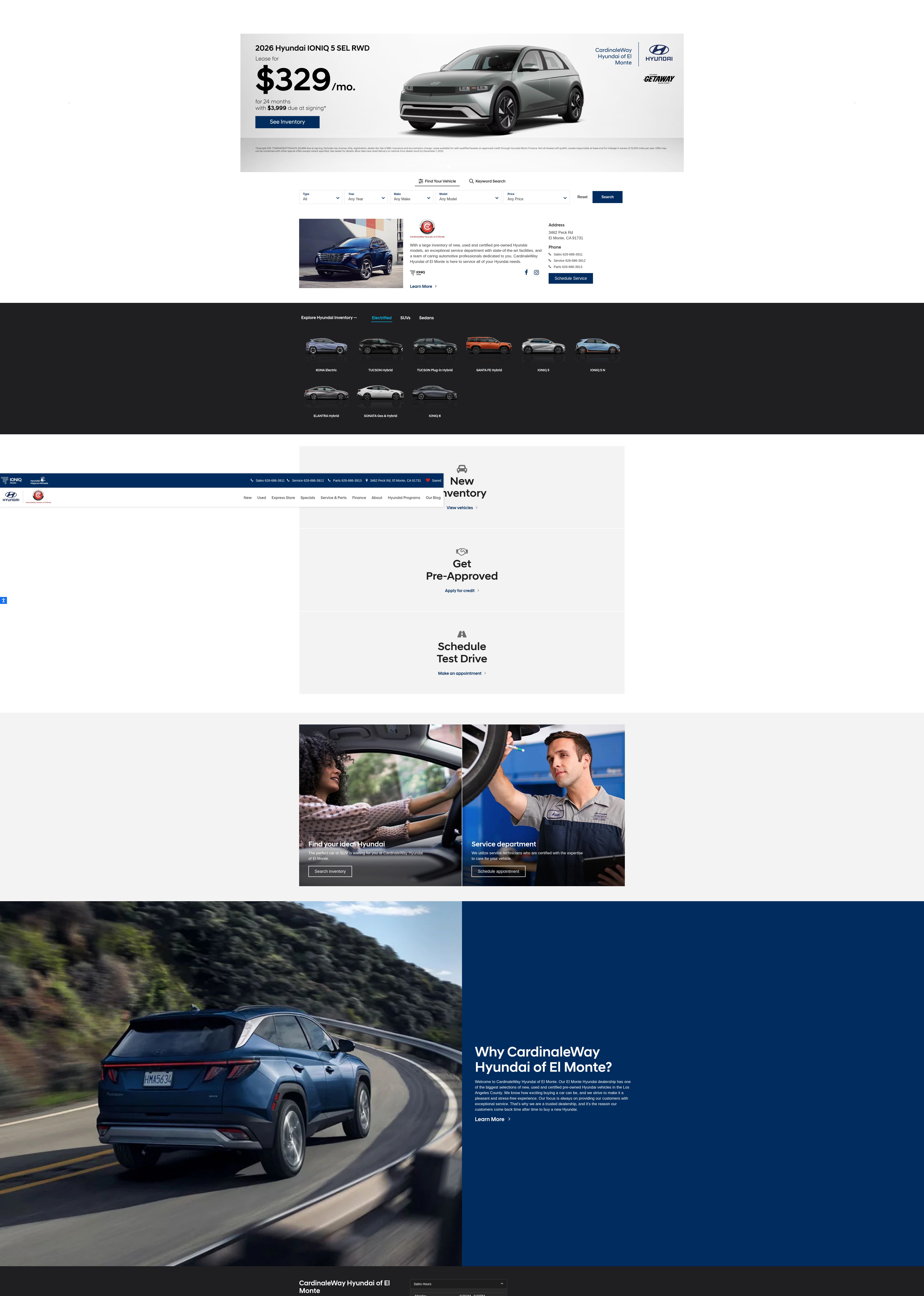 Screenshot of www.cardinalewayhyundaiofelmonte.com