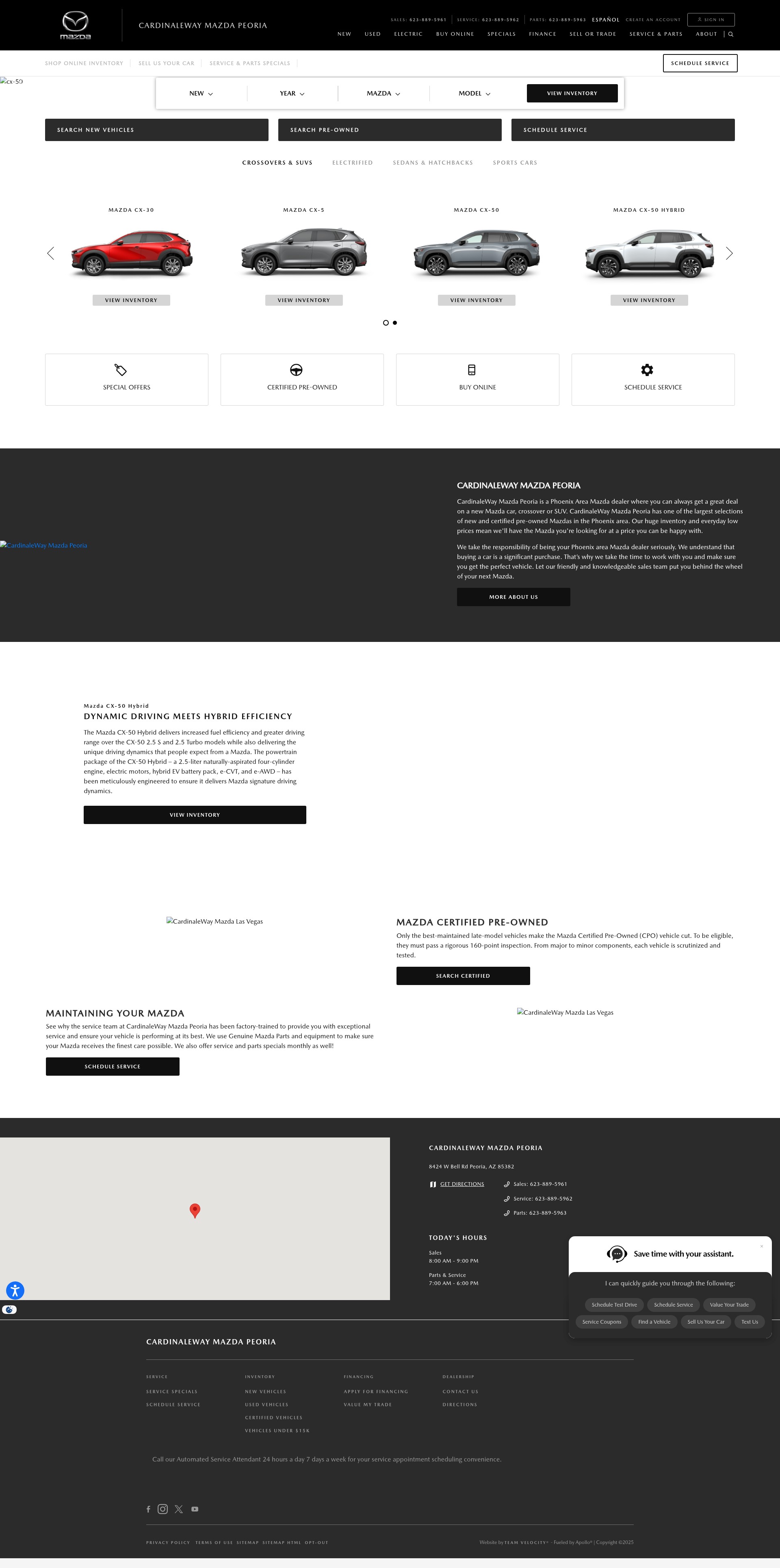 Screenshot of www.cardinalewaymazdapeoria.com