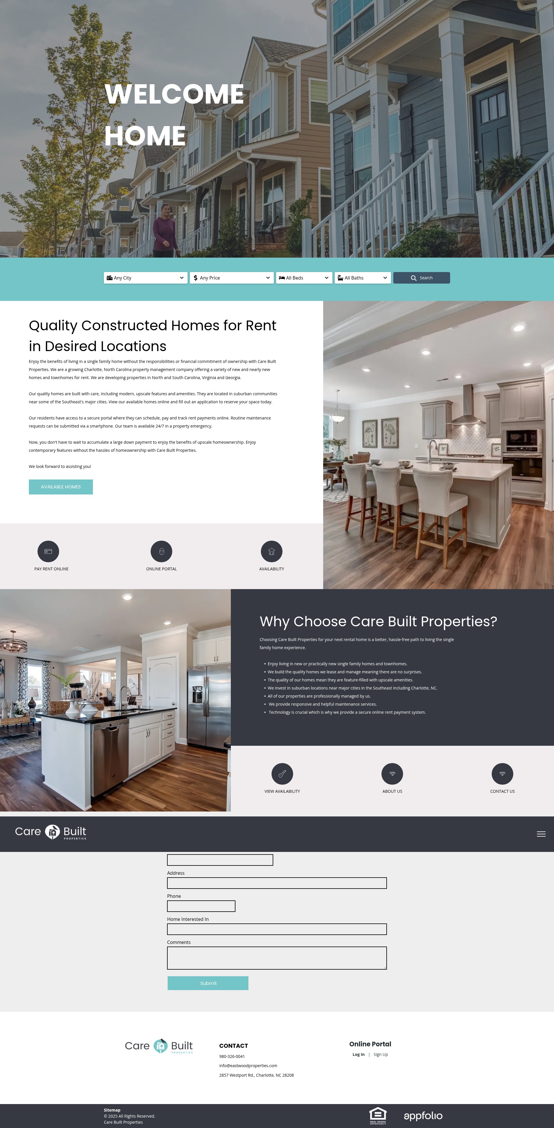 Screenshot of www.carebuiltproperties.com