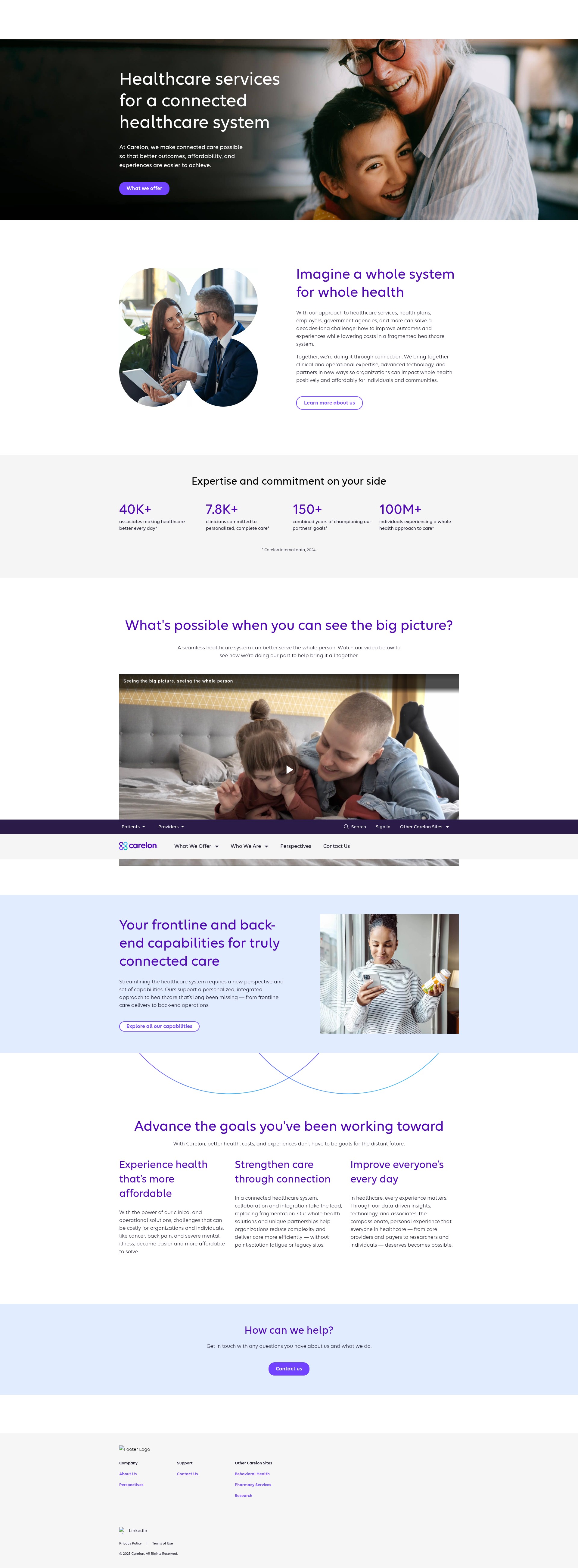 Screenshot of www.carelon.com