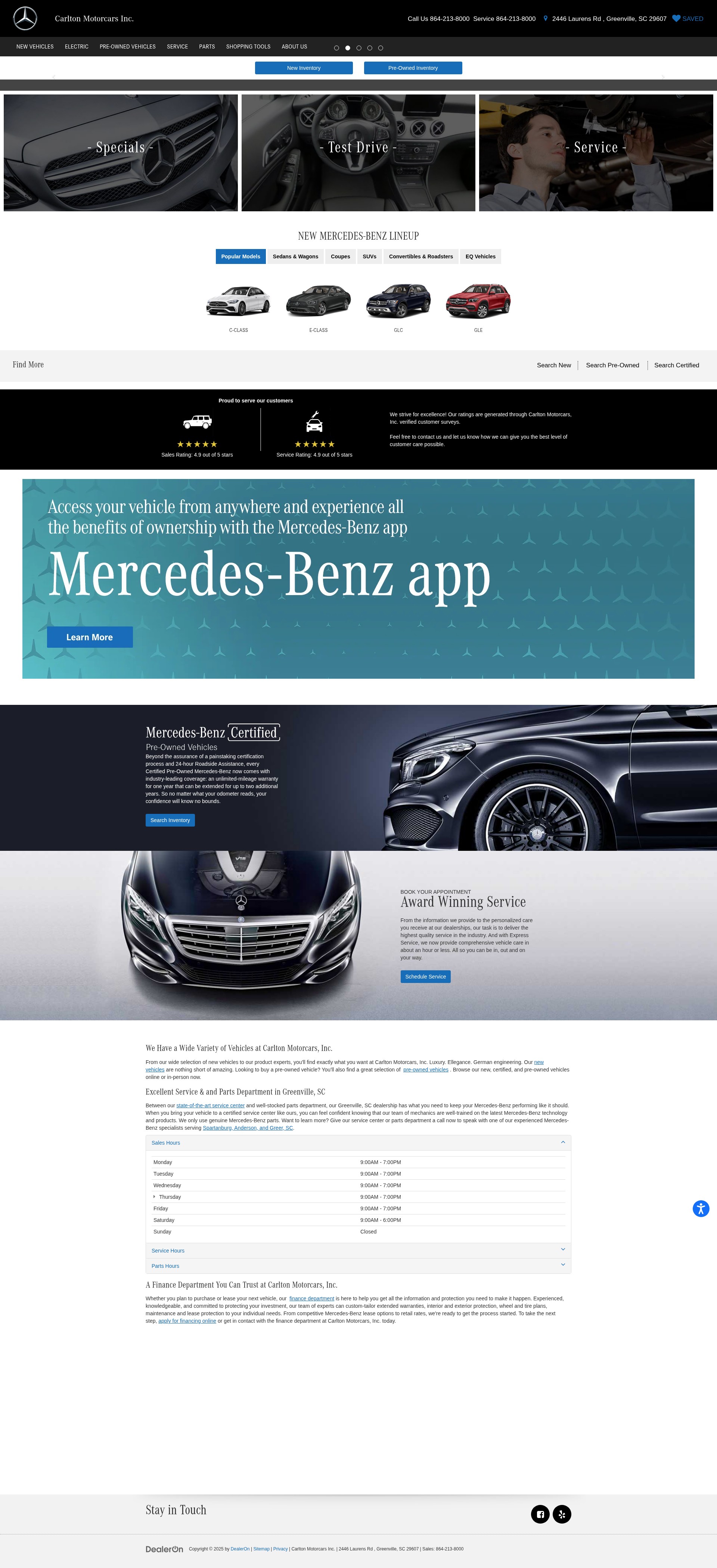 Screenshot of www.carltonmb.com