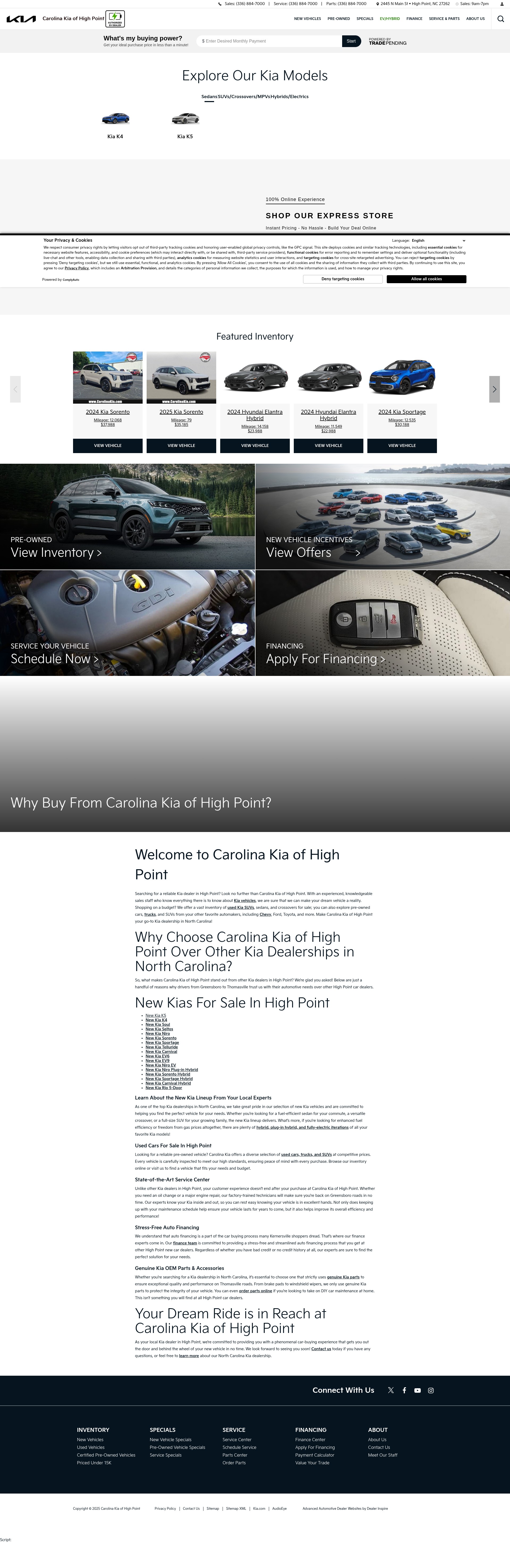 Screenshot of www.carolinakia.com