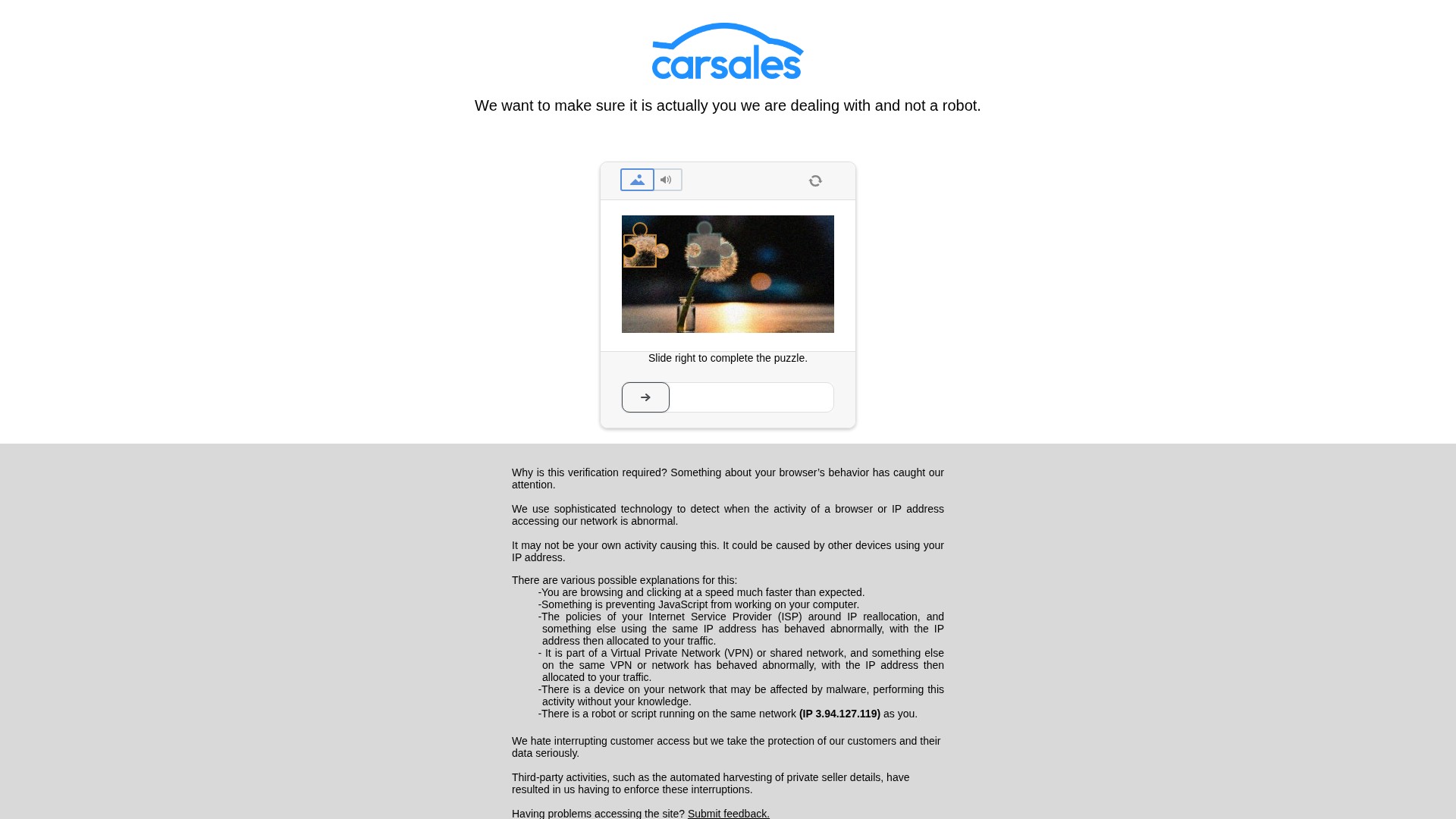 Screenshot of www.carsales.com.au