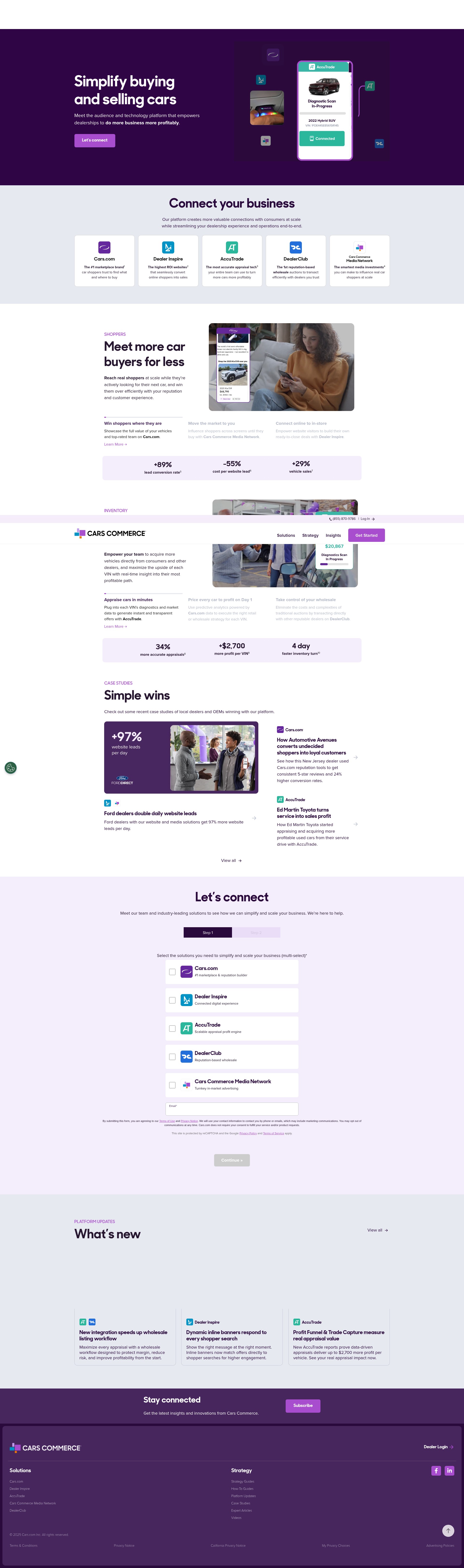 Screenshot of www.carscommerce.inc