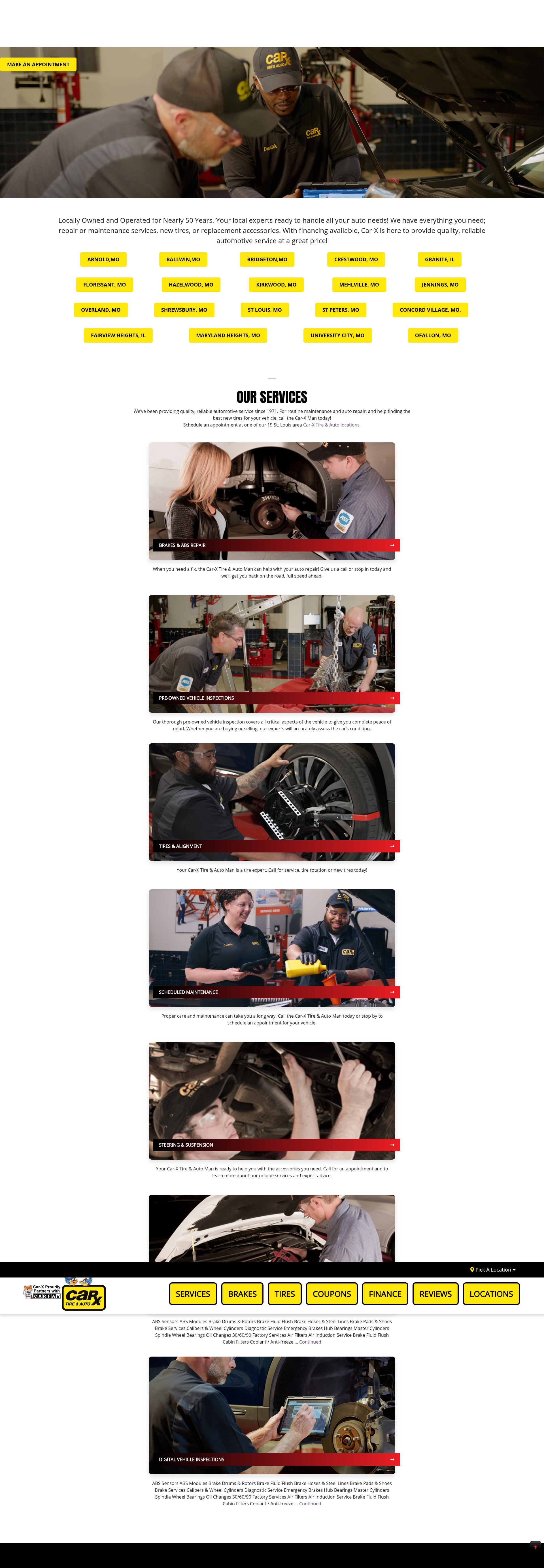 Screenshot of www.carxstl.com