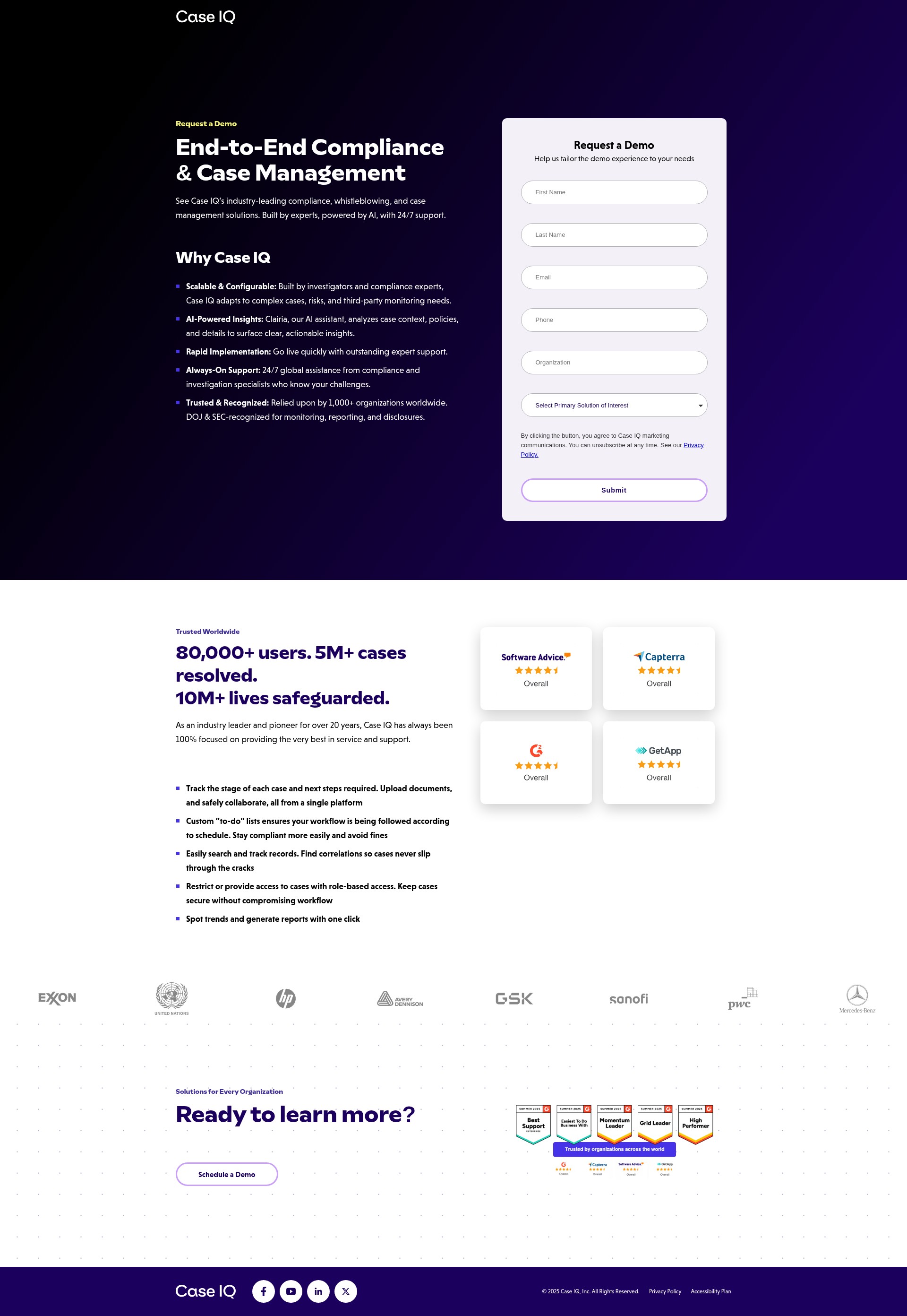 Screenshot of www.caseiq.com