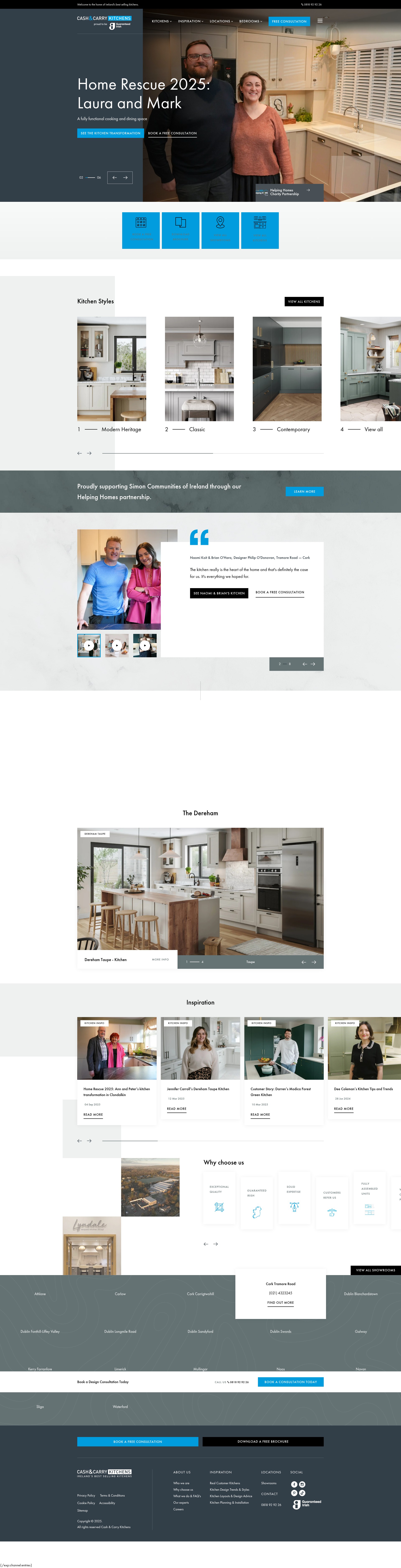 Screenshot of www.cashandcarrykitchens.ie