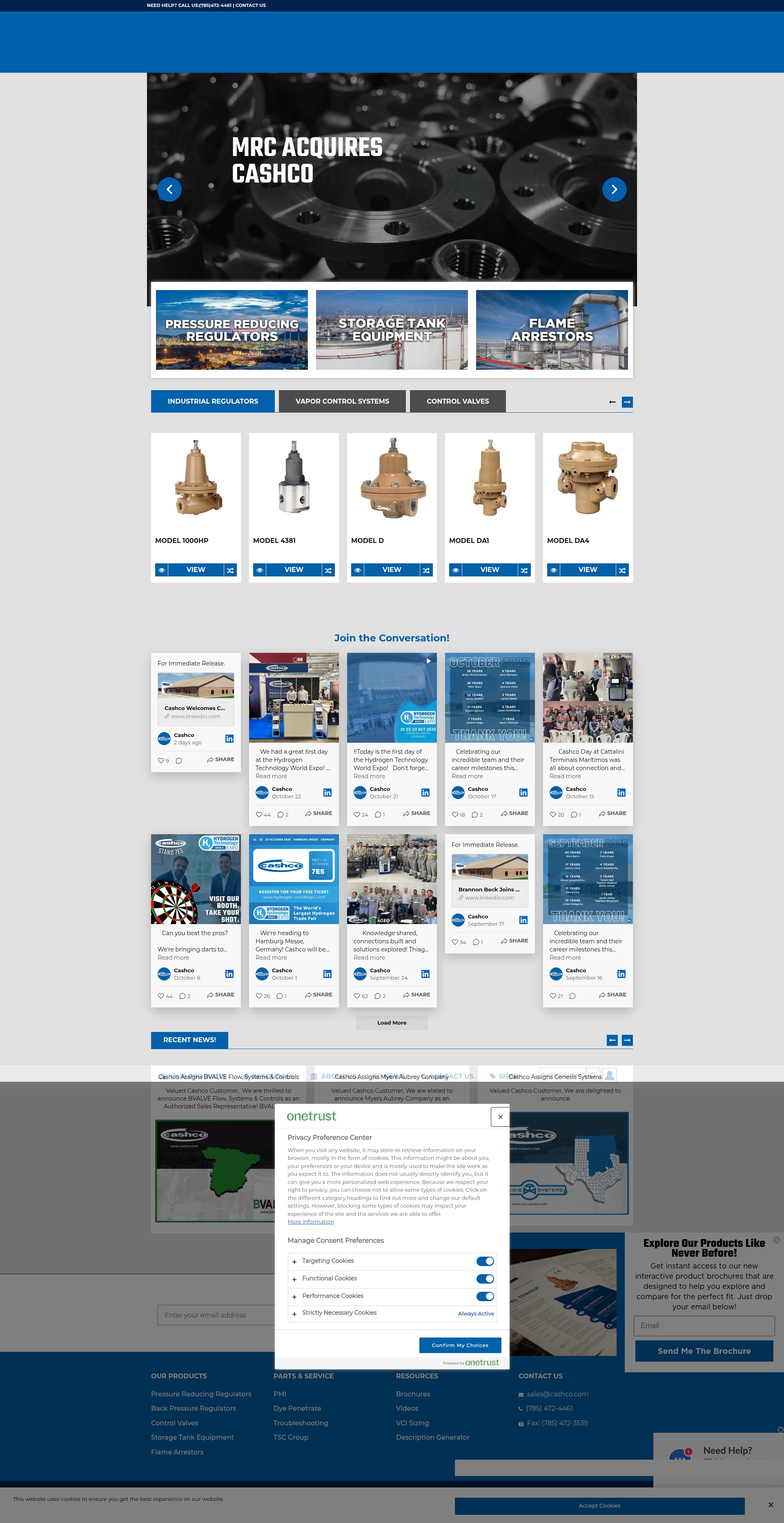 Screenshot of www.cashco.com
