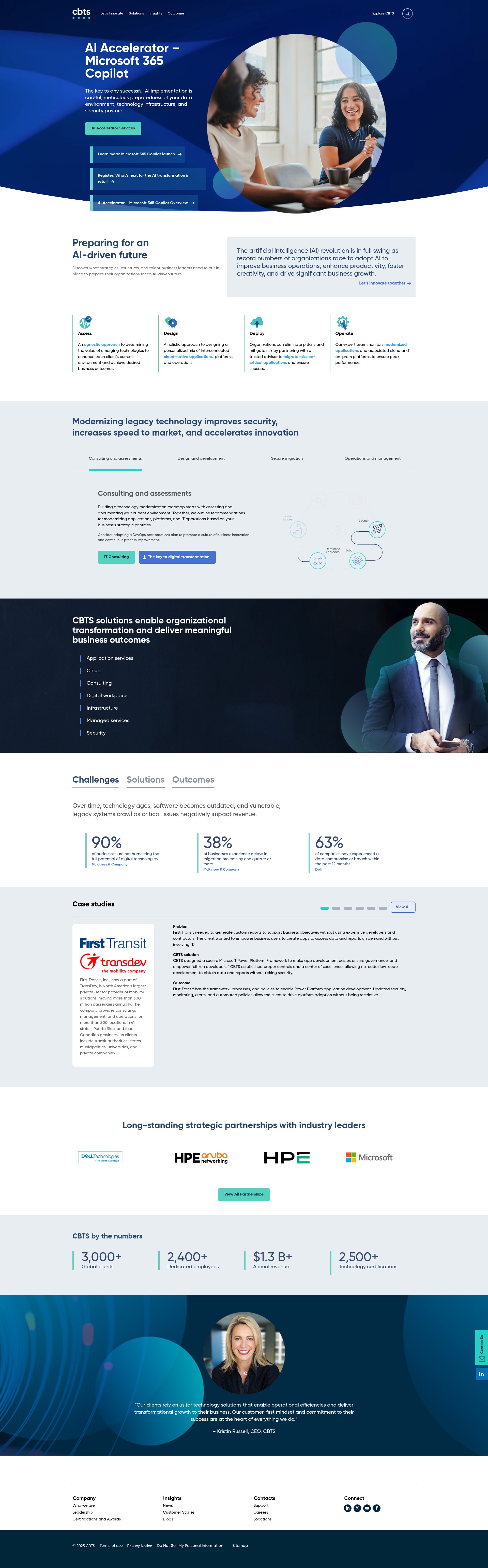 Screenshot of www.cbts.com