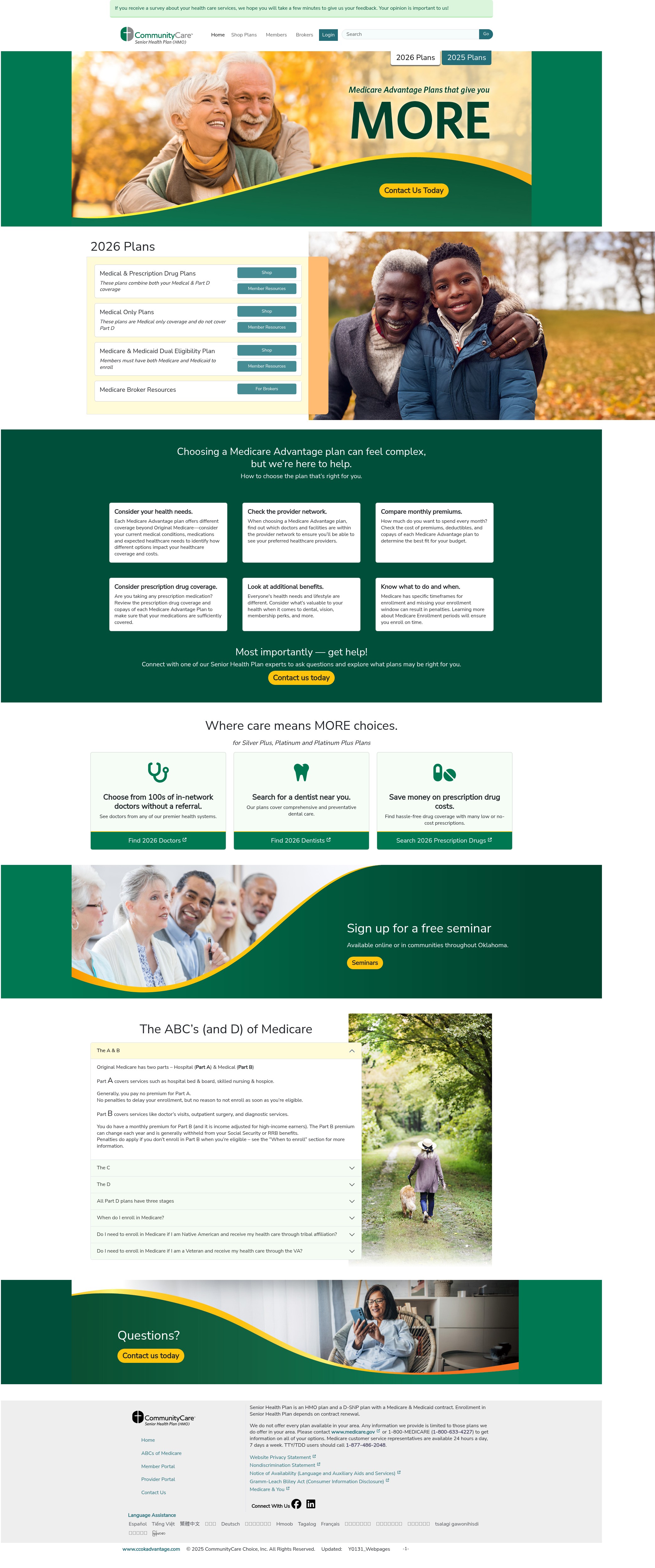 Screenshot of www.ccokadvantage.com