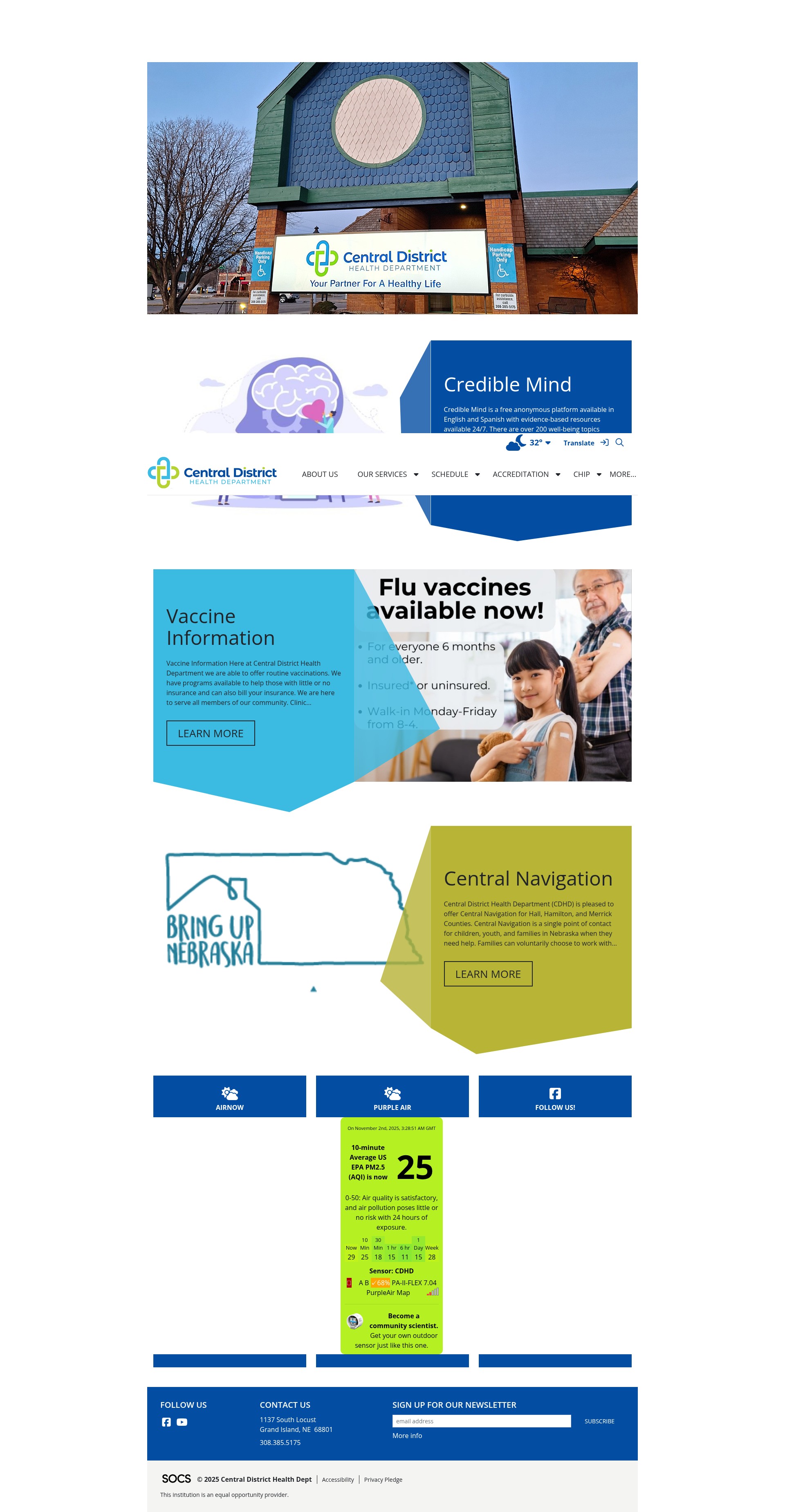 Screenshot of www.cdhd.ne.gov