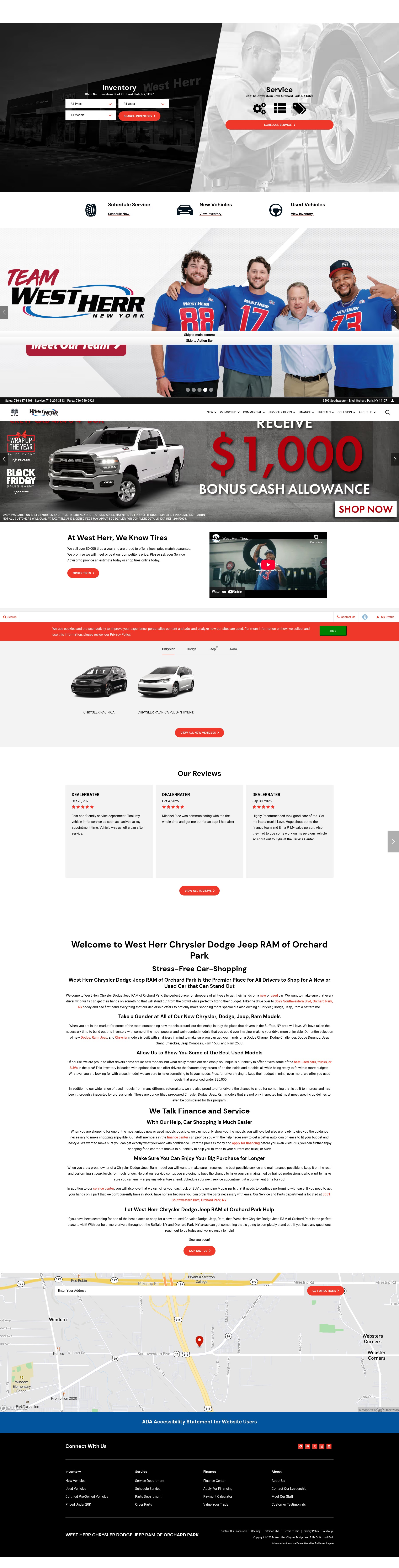 Screenshot of www.cdjrorchardpark.com