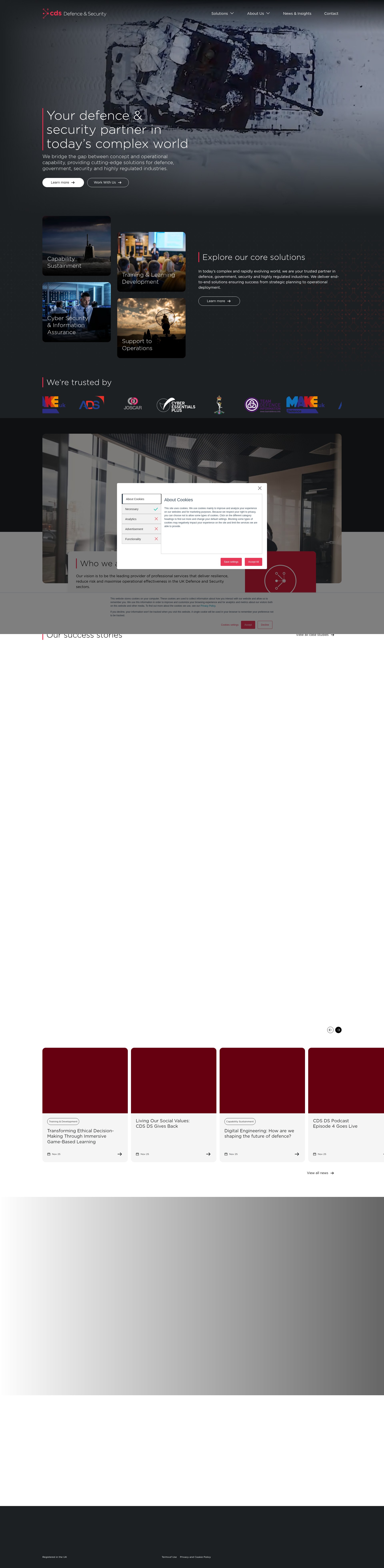 Screenshot of www.cdsds.uk