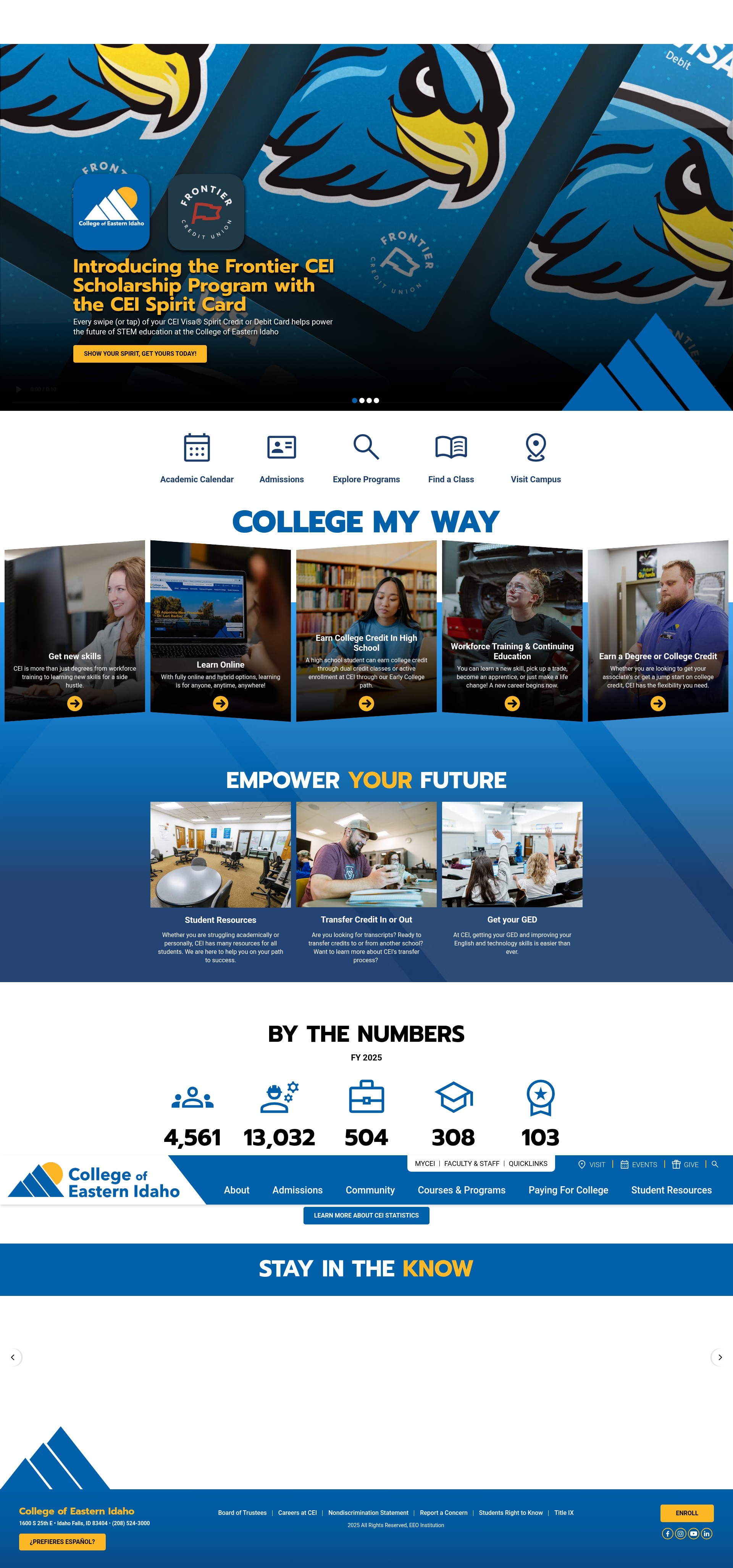 Screenshot of www.cei.edu