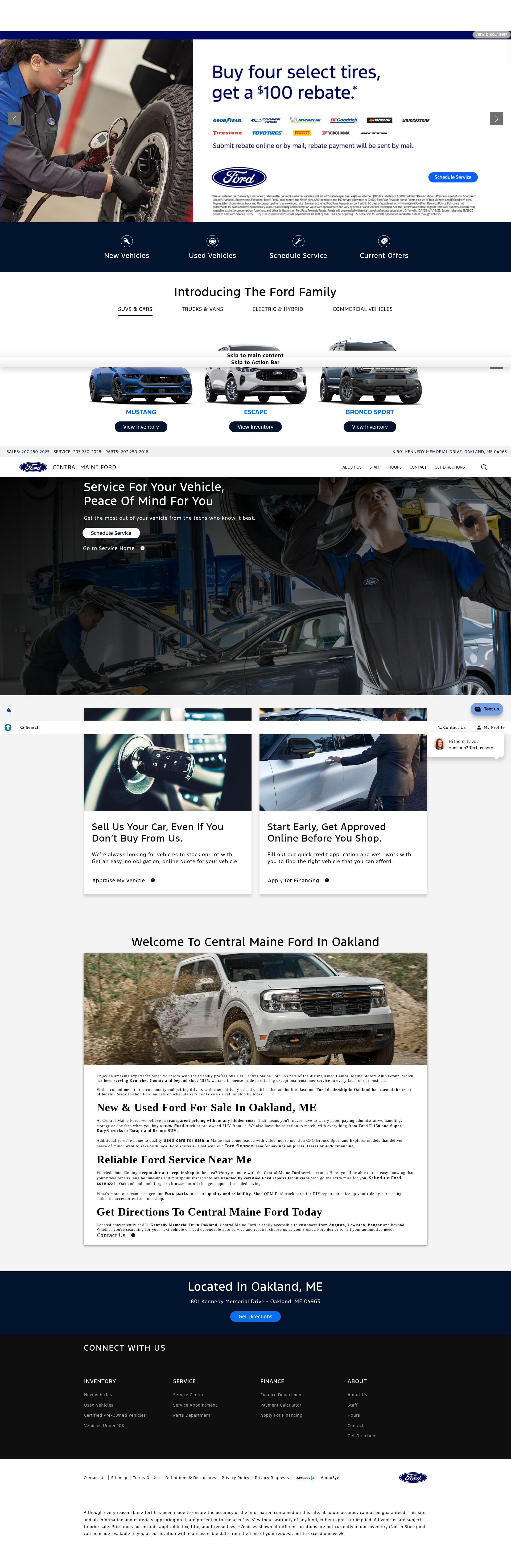 Screenshot of www.centralmaineford.com