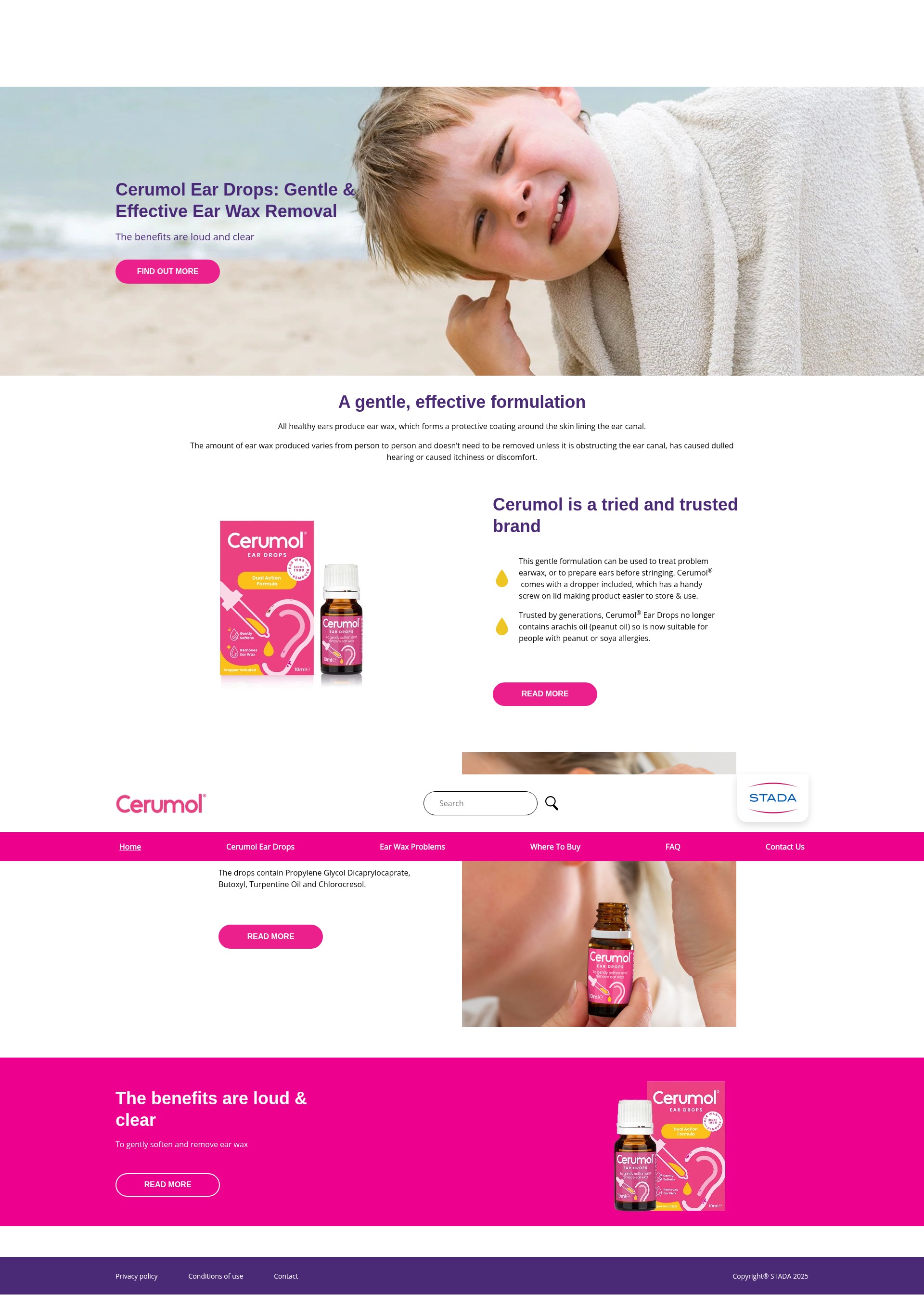 Screenshot of www.cerumol.com.au