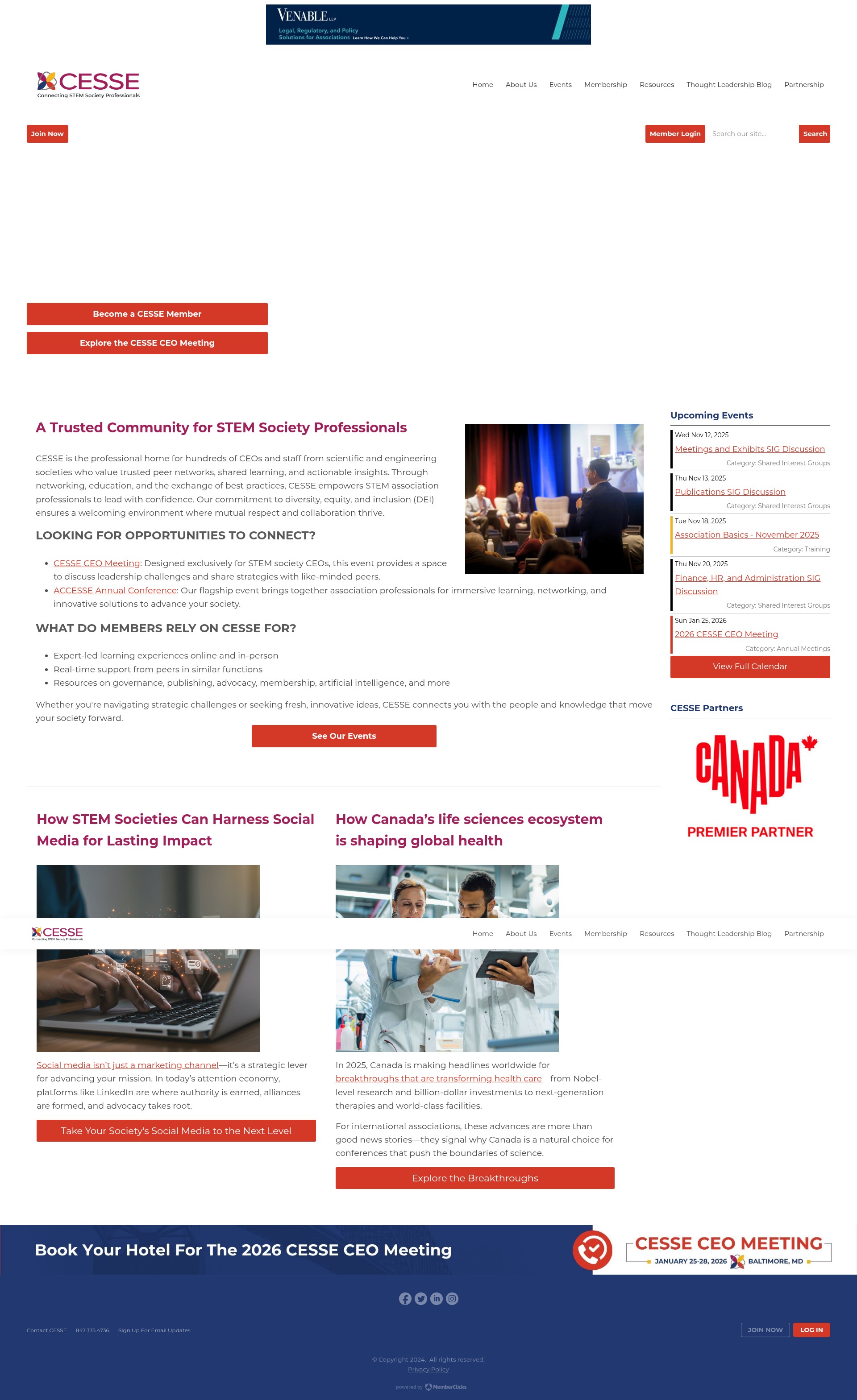 Screenshot of www.cesse.org
