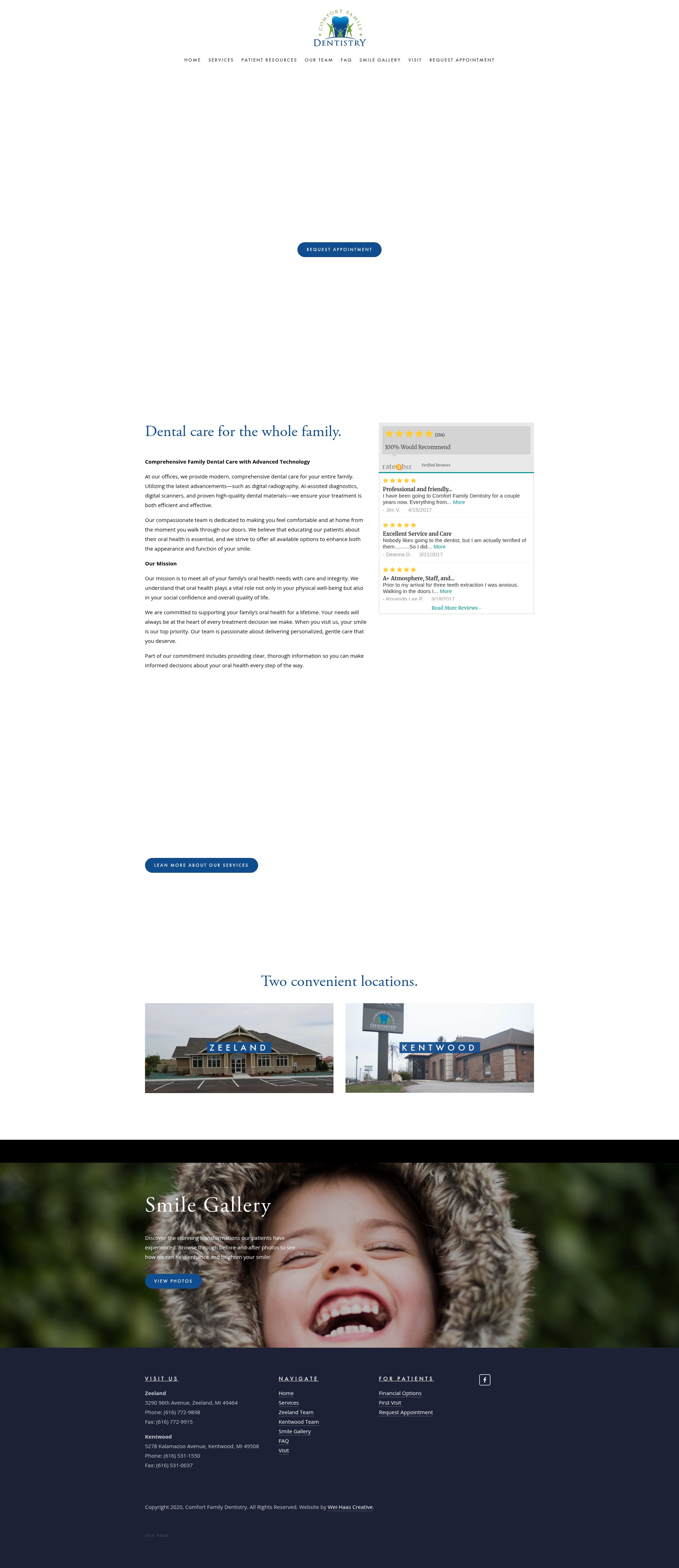 Screenshot of www.cfddental.com