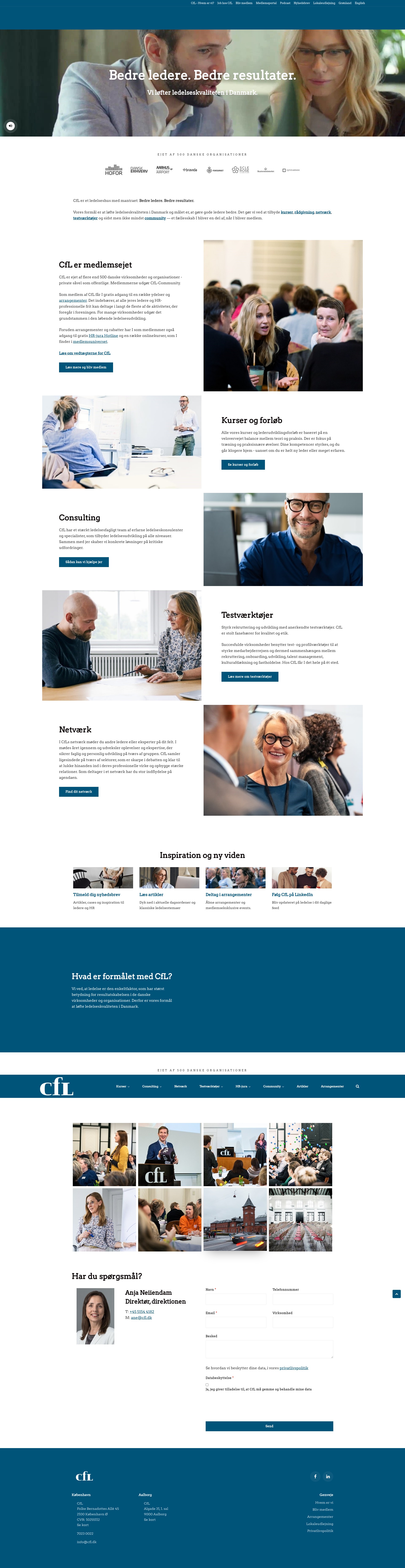 Screenshot of www.cfl.dk