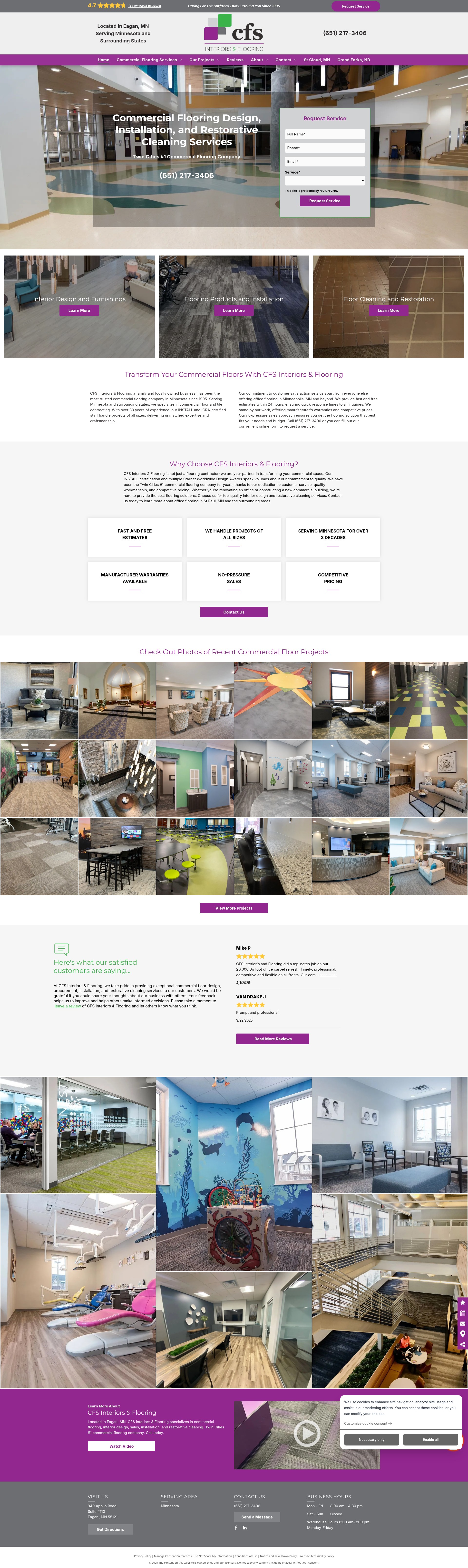 Screenshot of www.cfs-floors.com