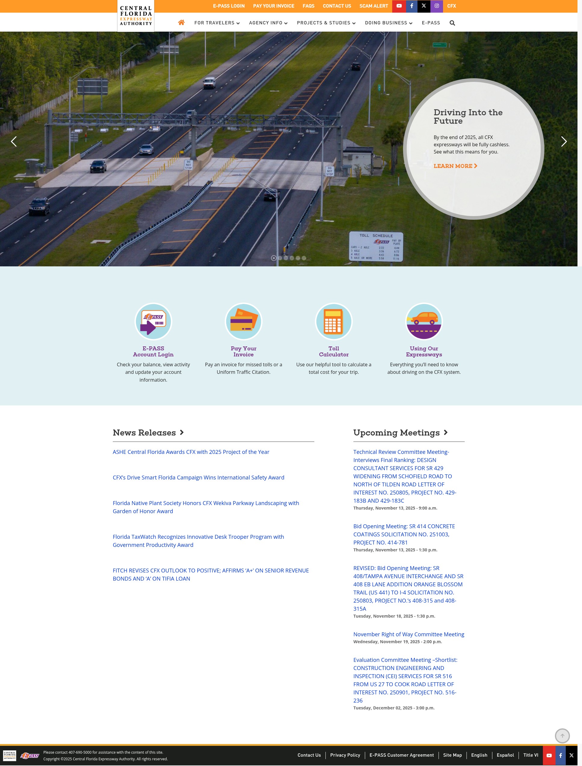 Screenshot of www.cfxway.com