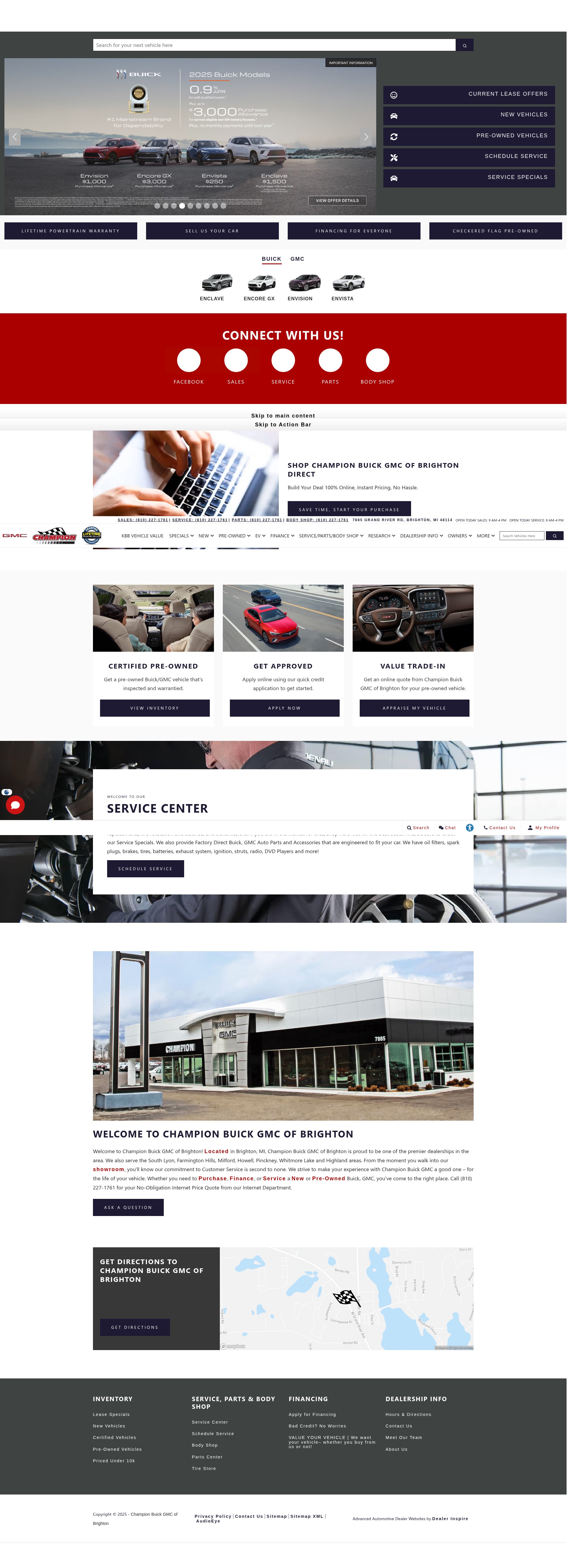 Screenshot of www.championgmcbuick.com