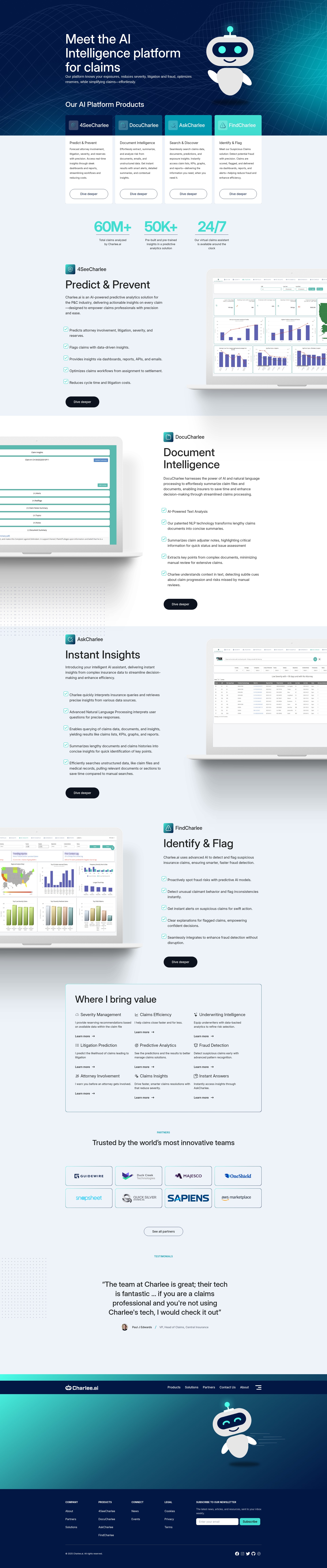 Screenshot of www.charlee.ai