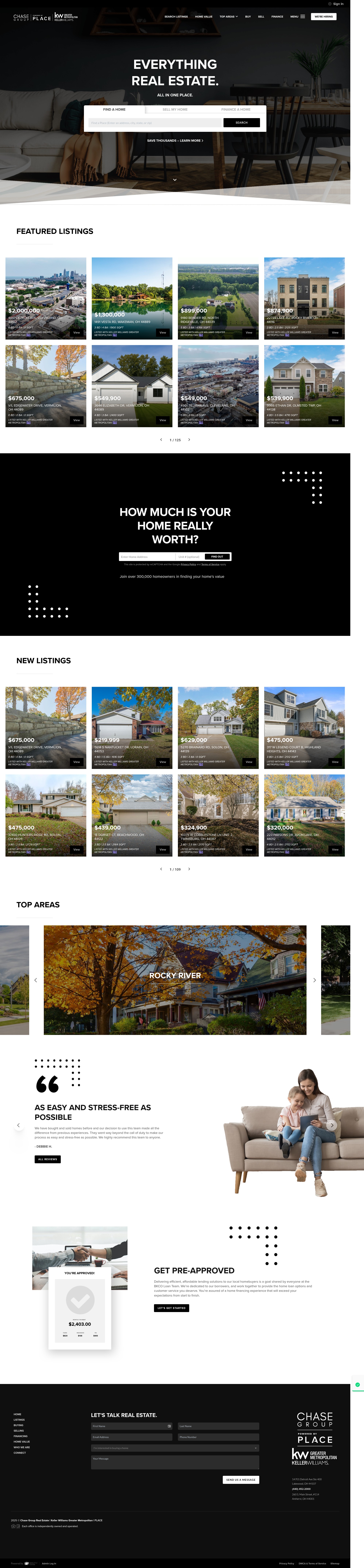 Screenshot of www.chasegrouprealestate.com