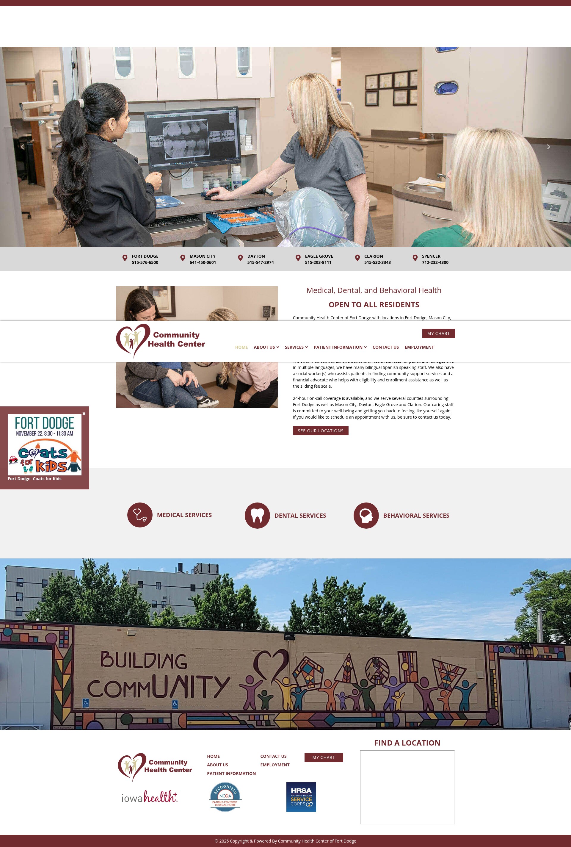 Screenshot of www.chcfd.com