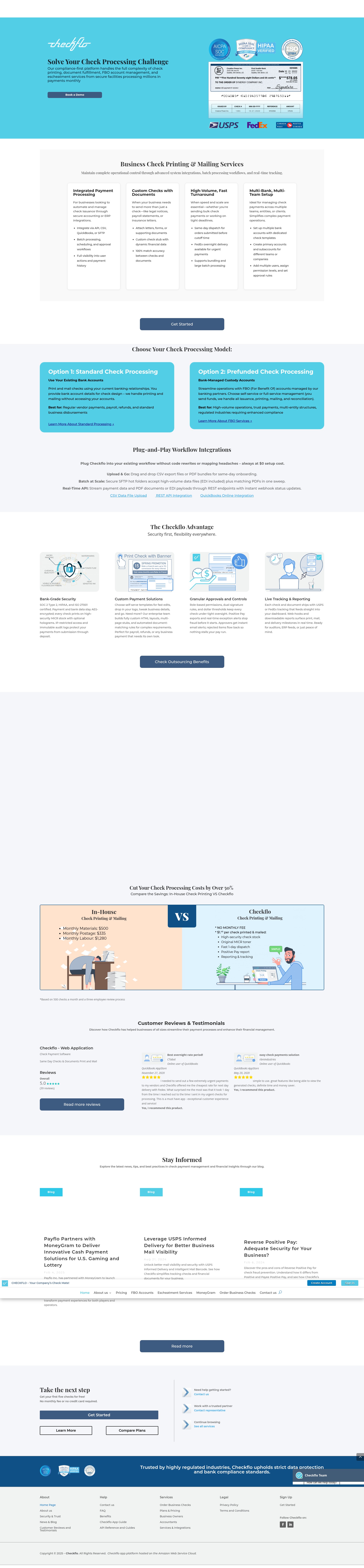 Screenshot of www.checkflo.com