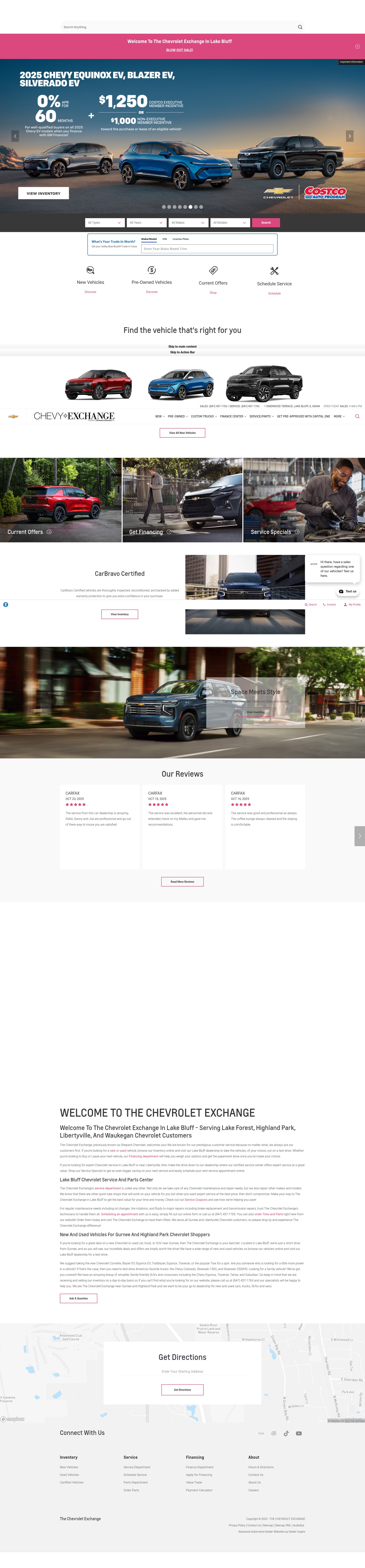 Screenshot of www.chevyexchange.com