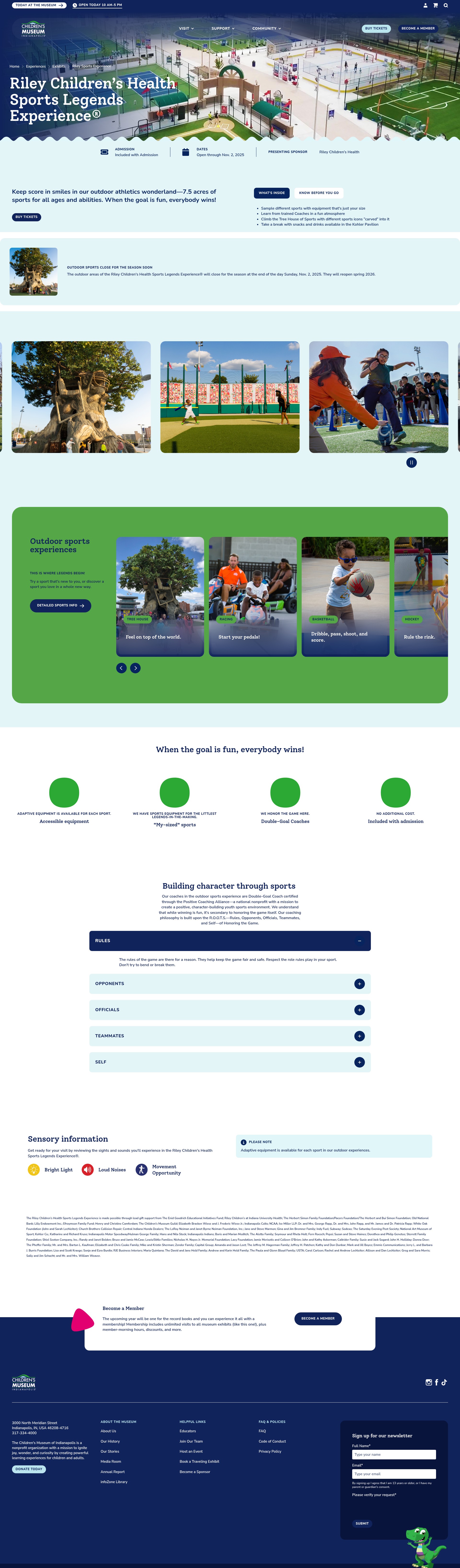 Screenshot of www.childrensmuseum.org