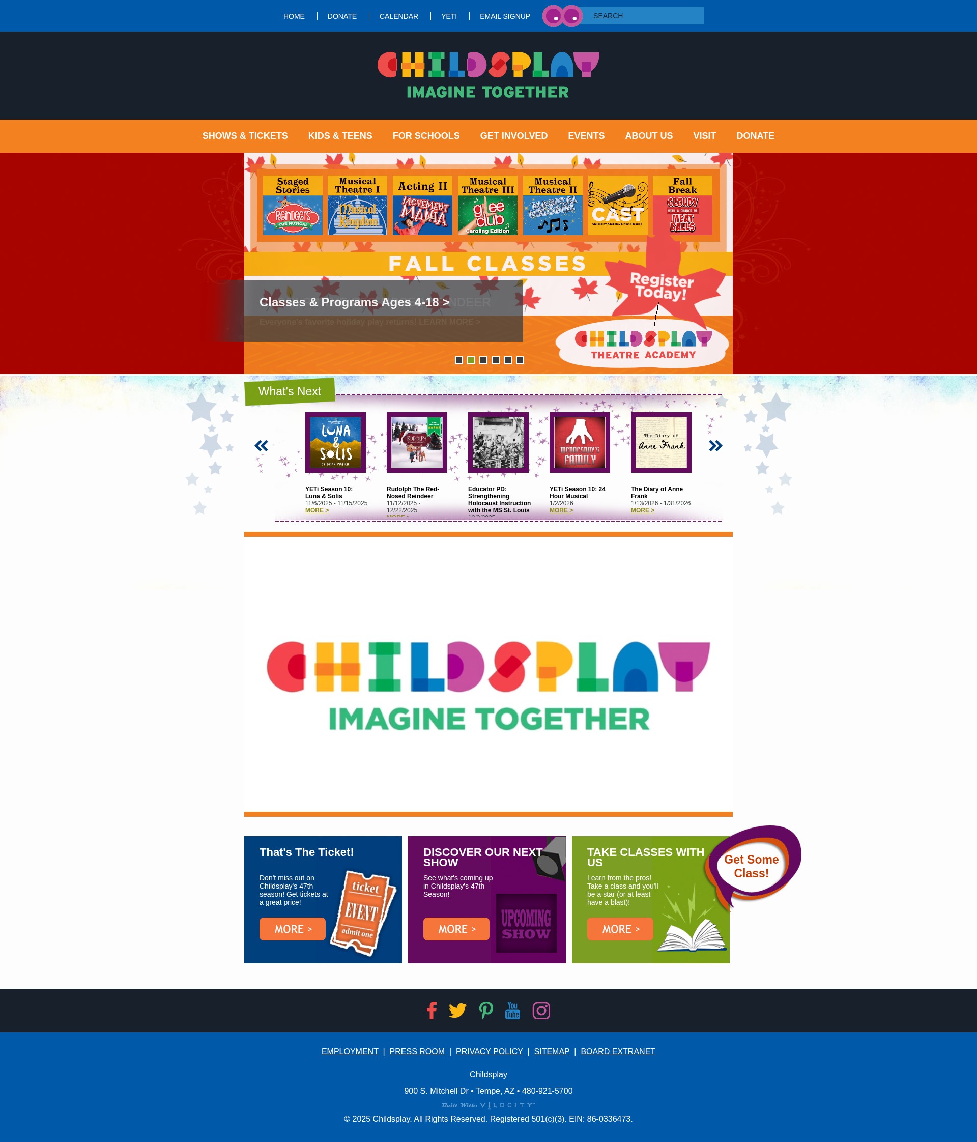 Screenshot of www.childsplayaz.org