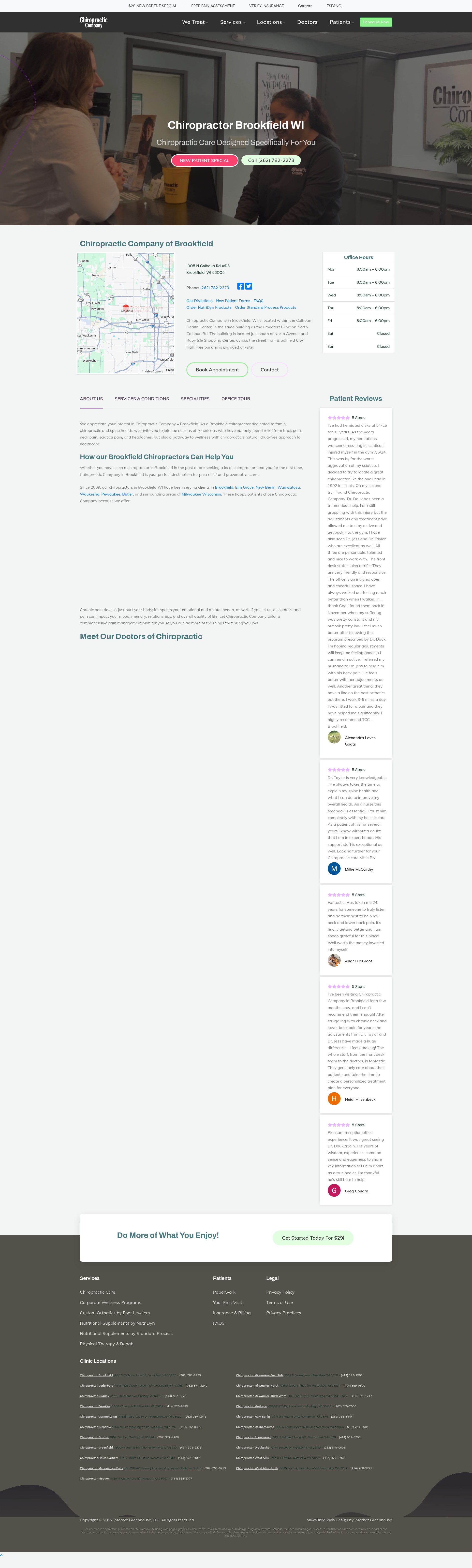 Screenshot of www.chiropracticco.com