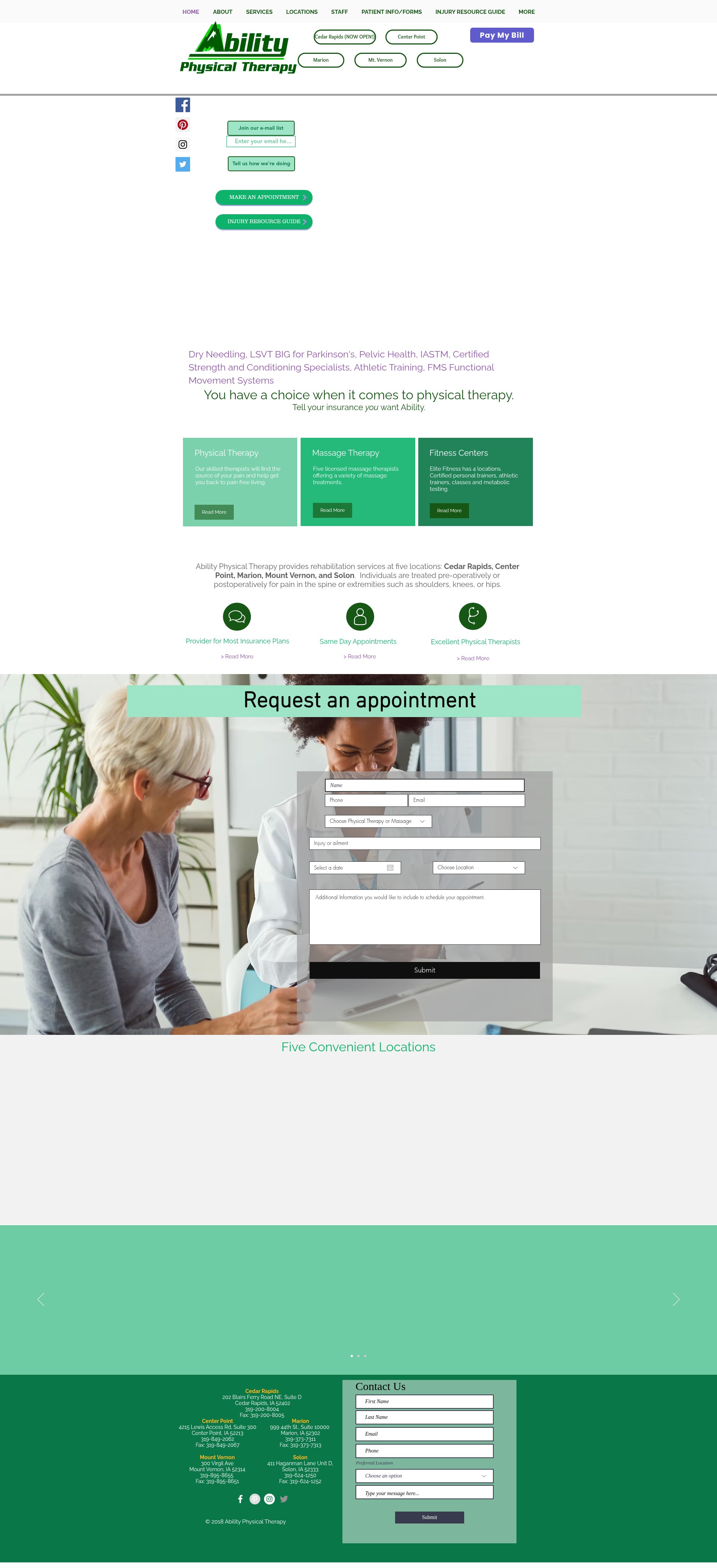 Screenshot of www.chooseabilitypt.com