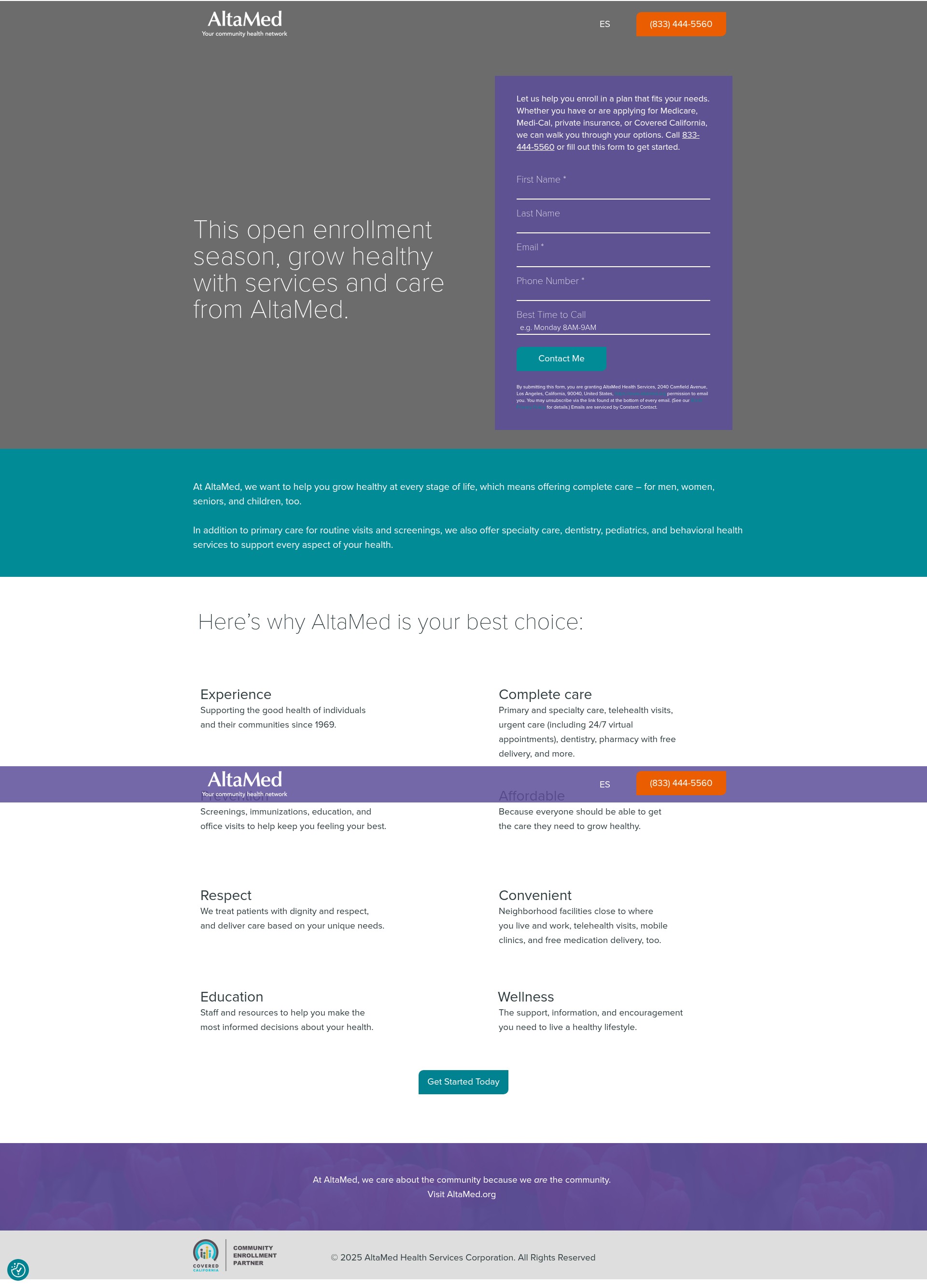 Screenshot of www.choosealtamed.com