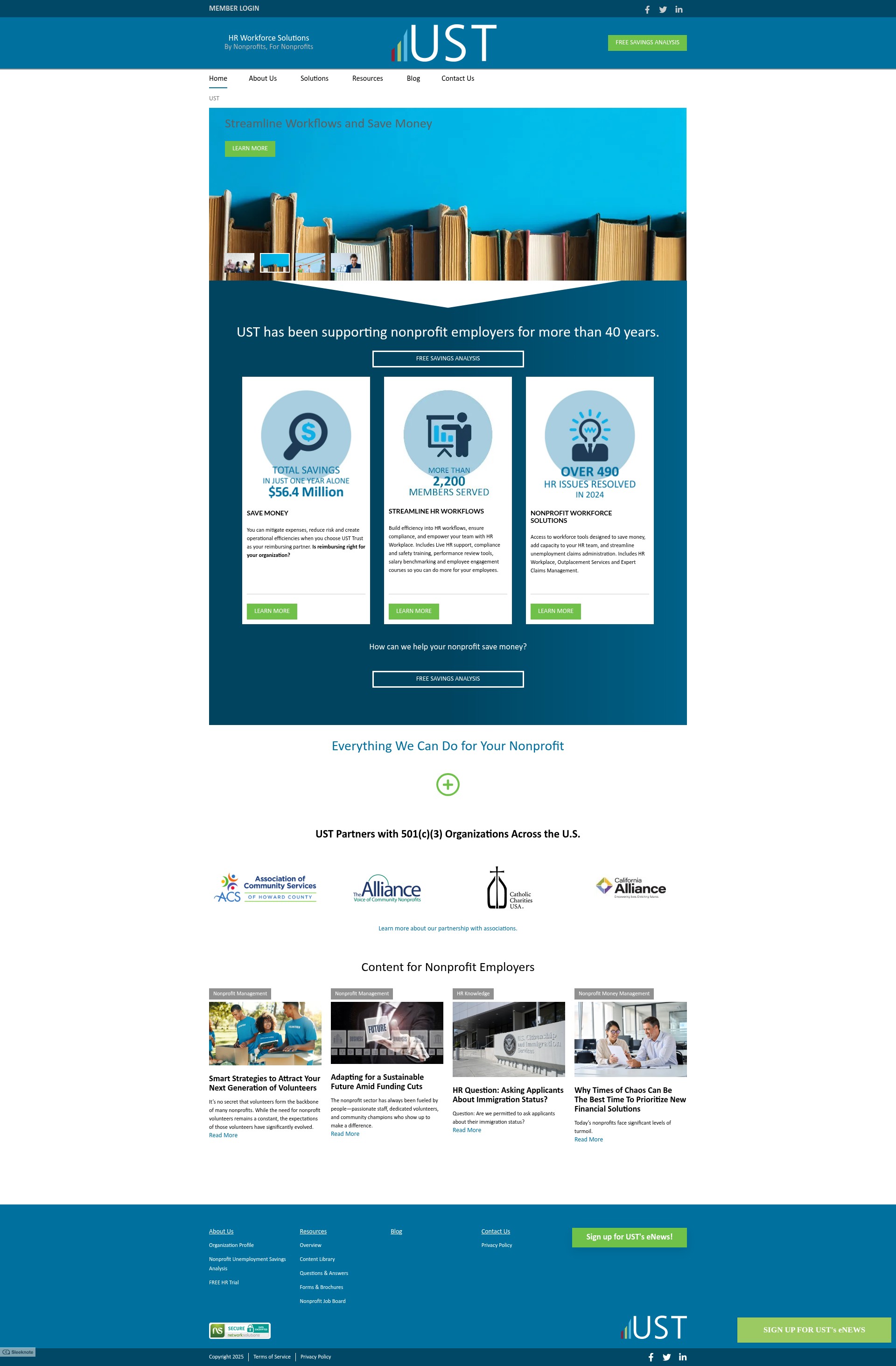 Screenshot of www.chooseust.org