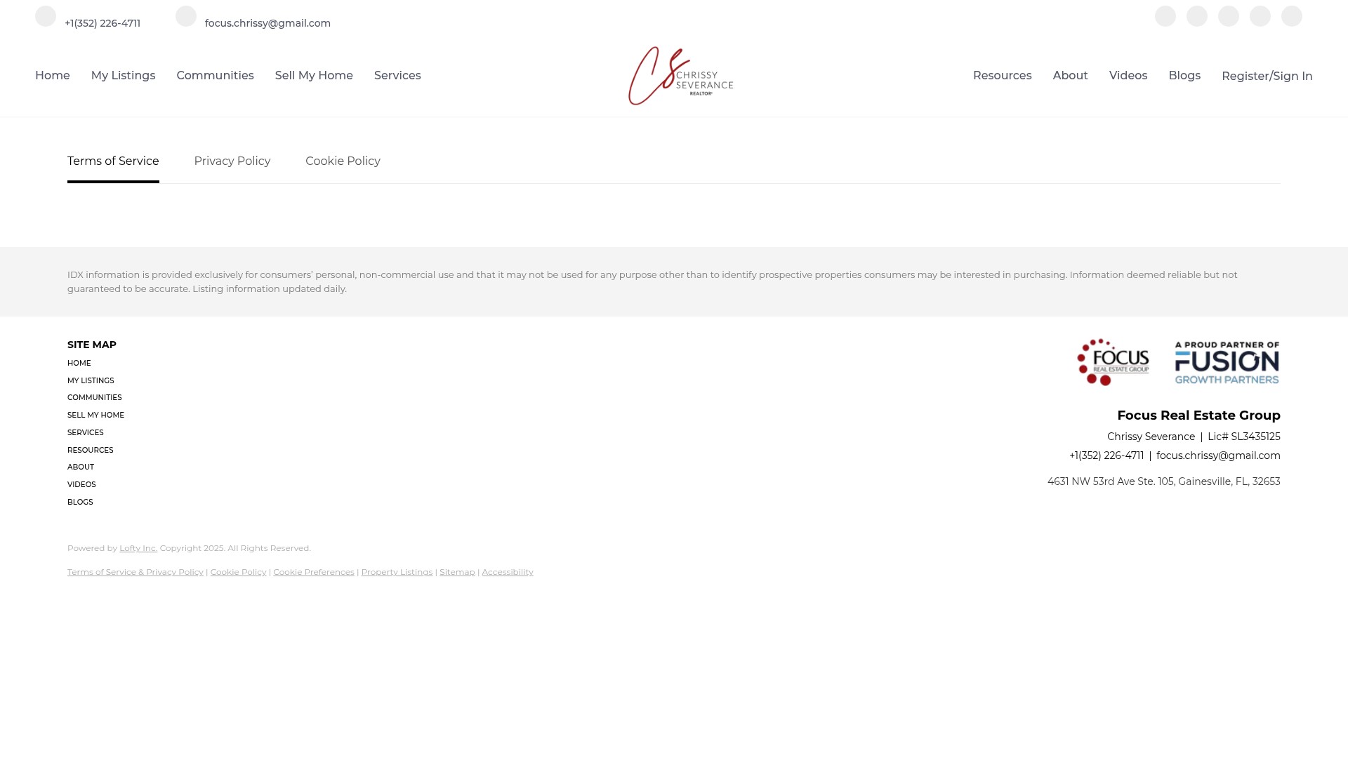 Screenshot of www.chrissyfocused4u.com