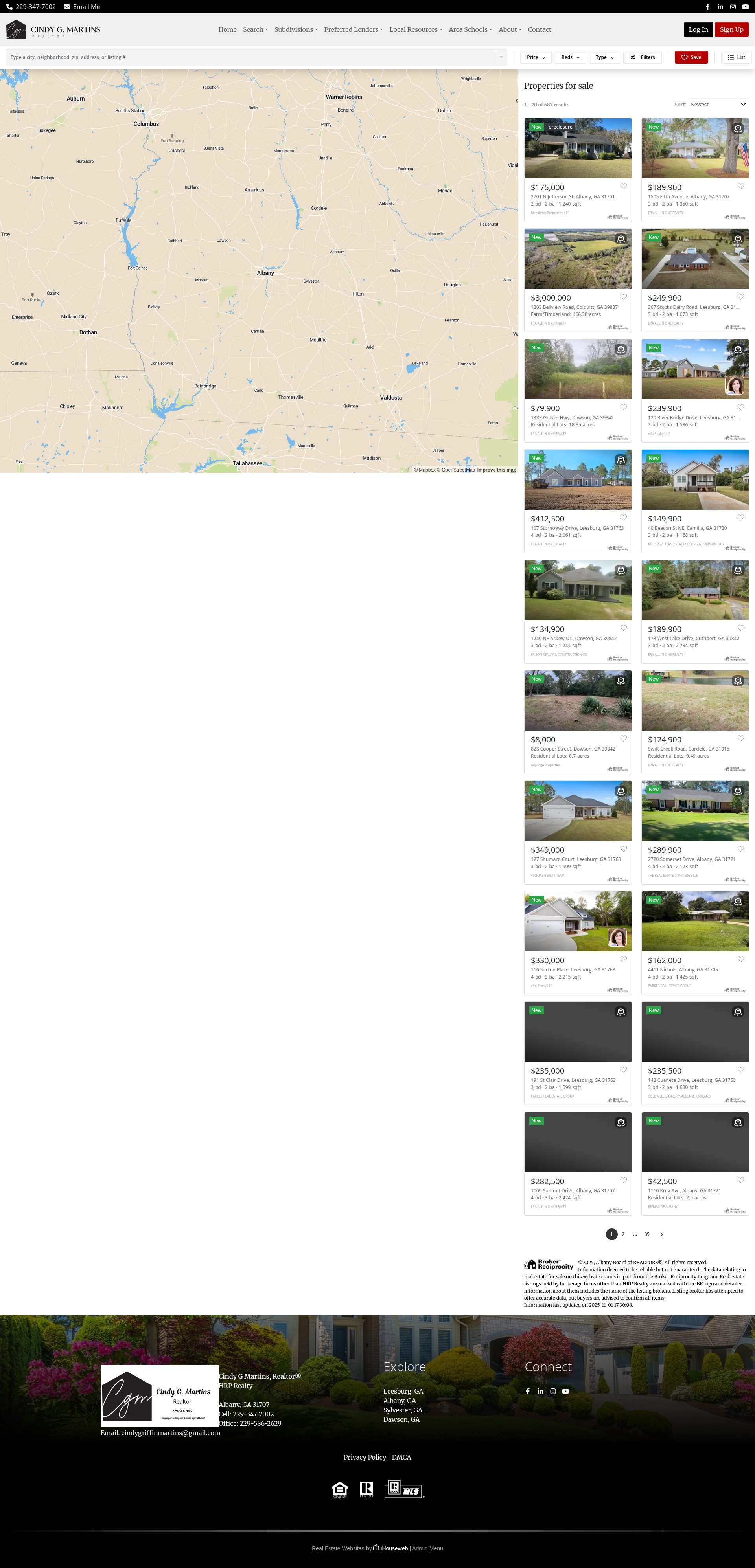 Screenshot of www.cindymartins.com
