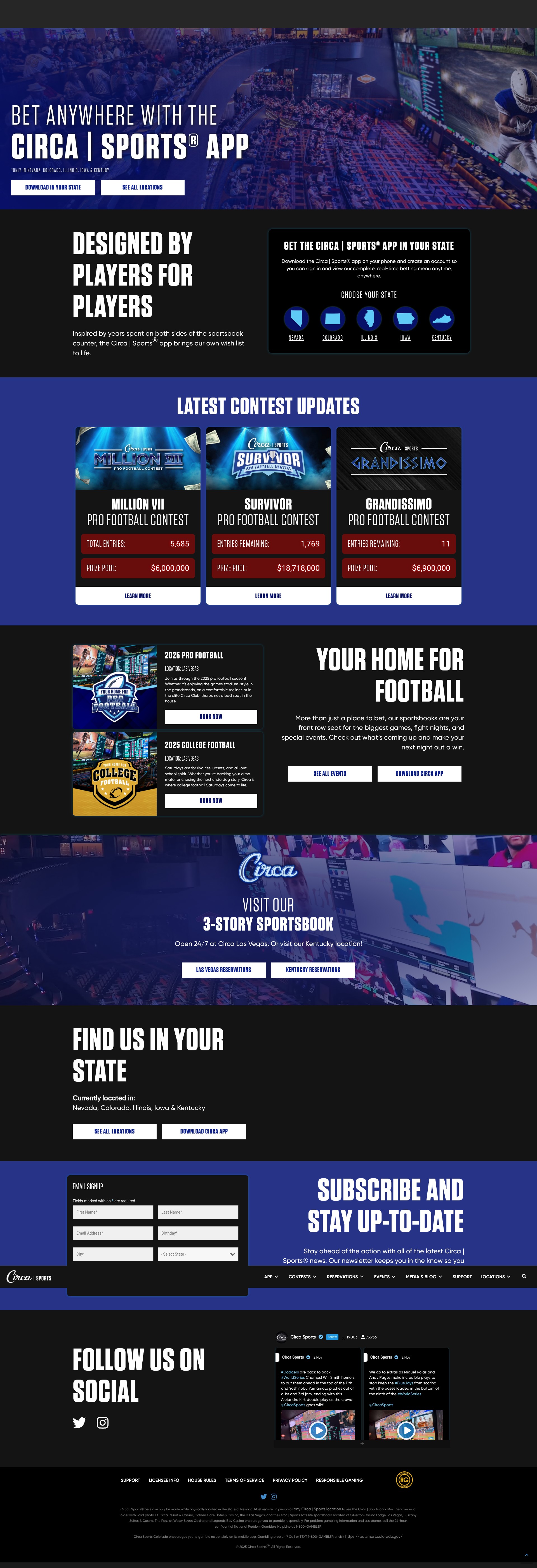 Screenshot of www.circasports.com
