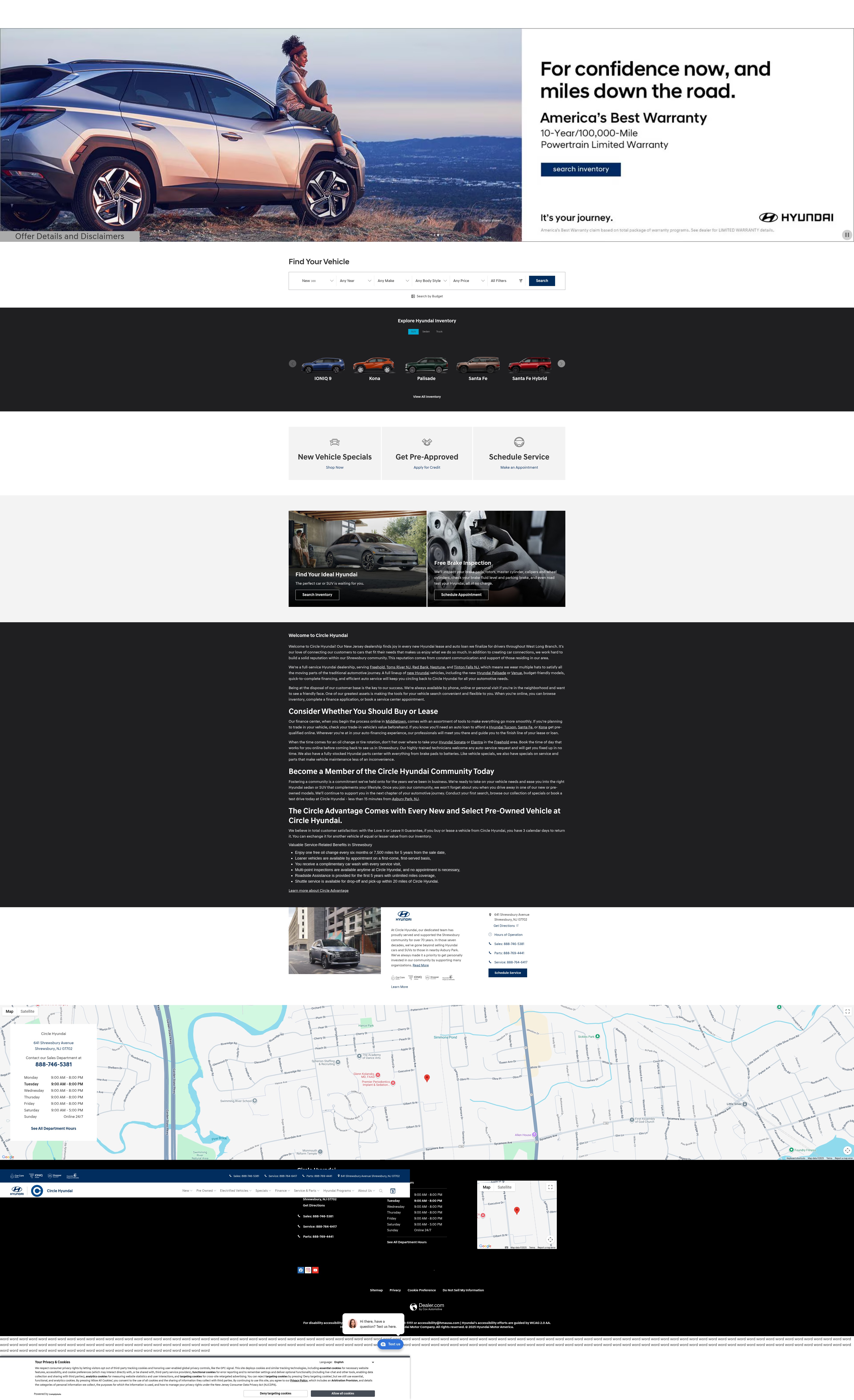 Screenshot of www.circlehyundai.com