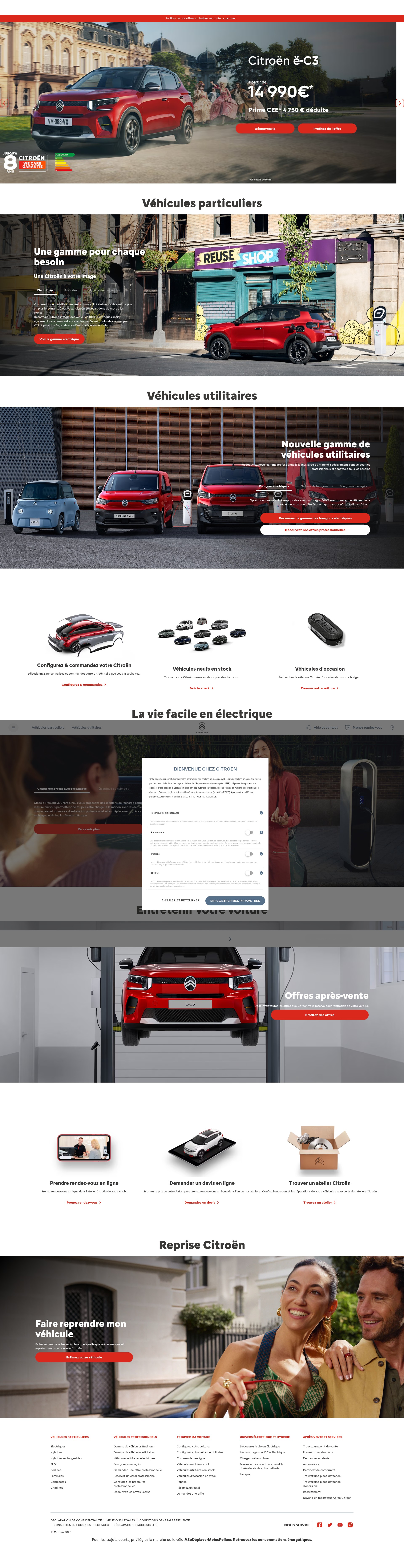 Screenshot of www.citroen.fr