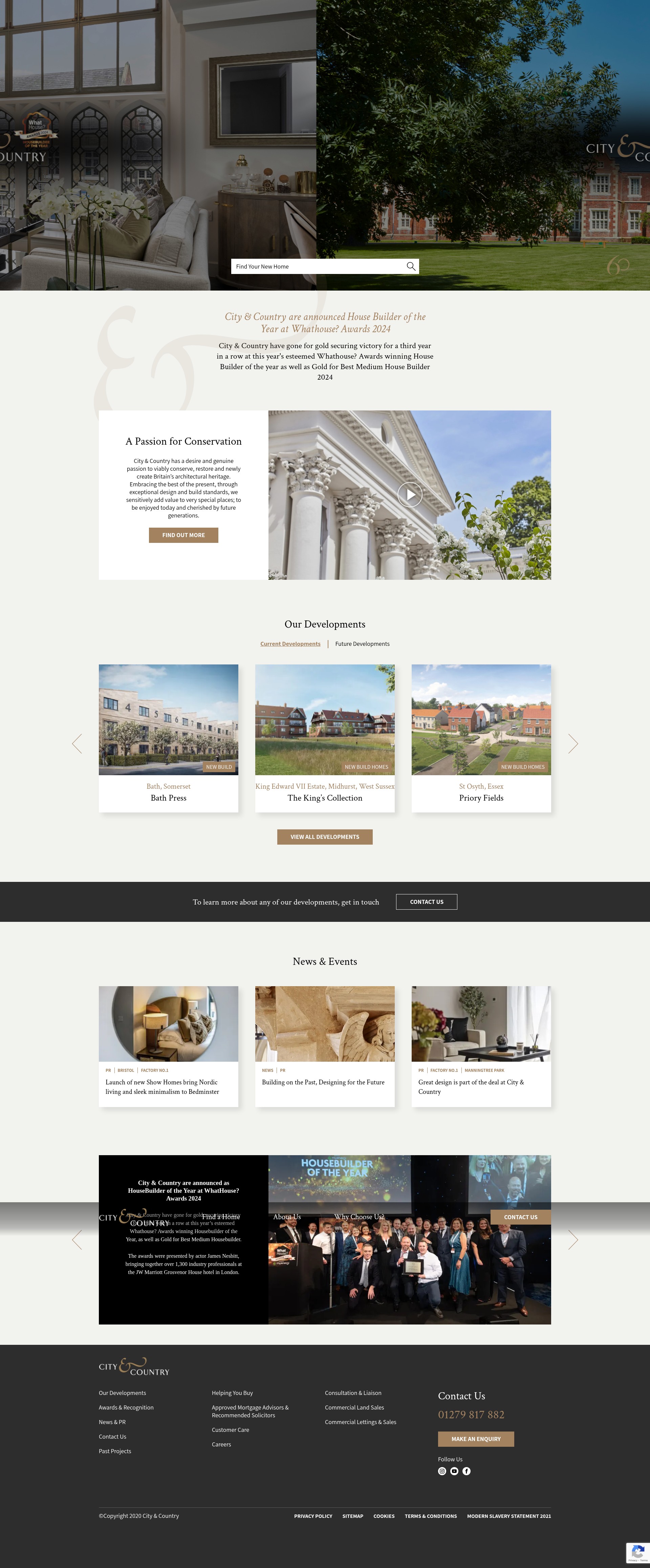 Screenshot of www.cityandcountry.co.uk