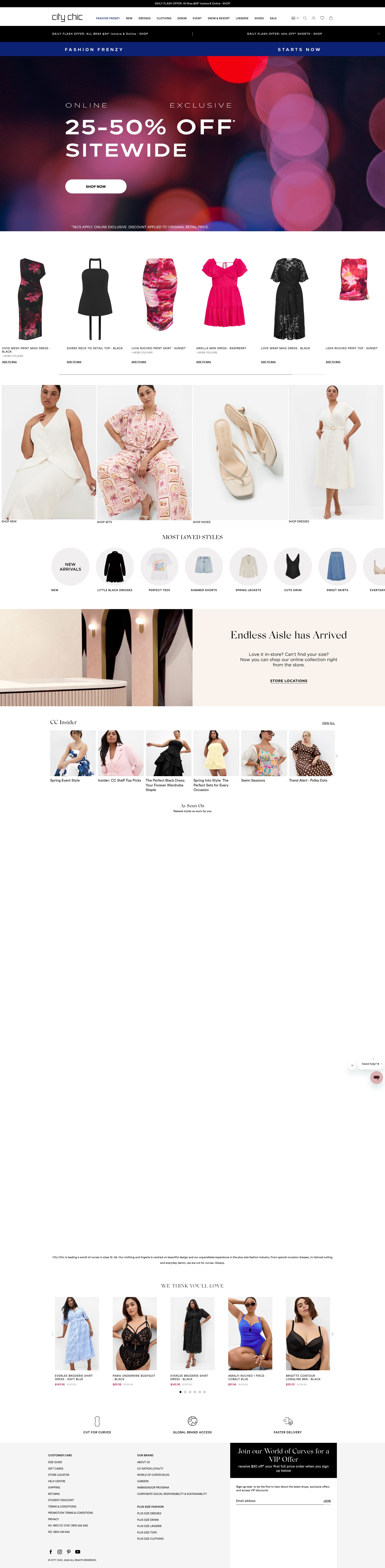 Screenshot of www.citychic.com.au