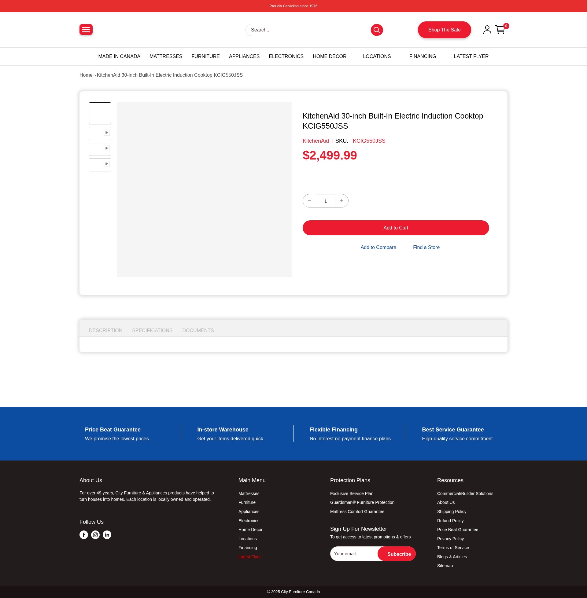 Screenshot of www.cityfurniturecanada.com
