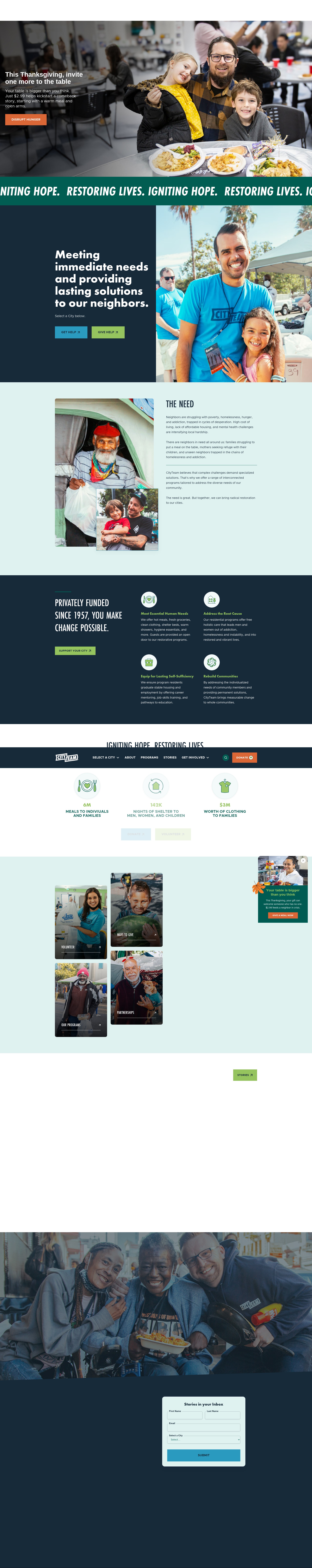 Screenshot of www.cityteam.org