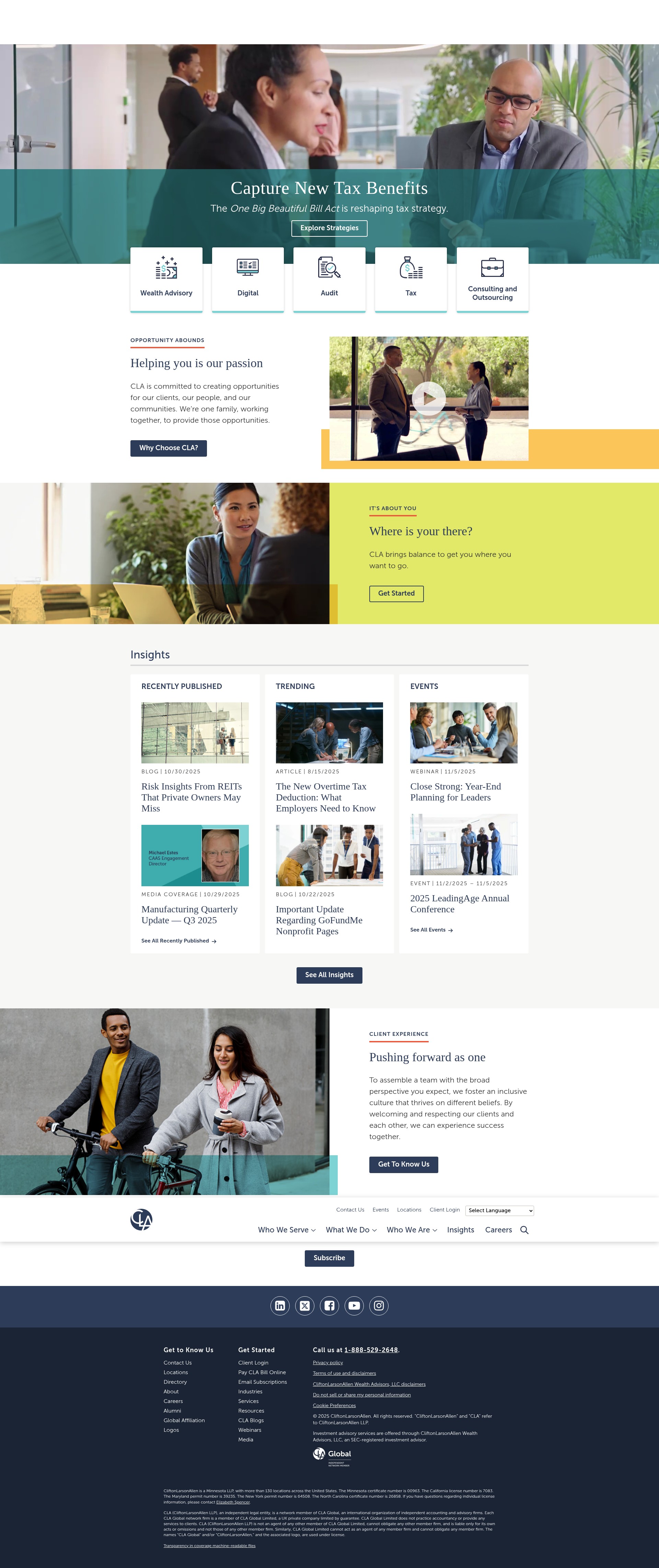 Screenshot of www.claconnect.com