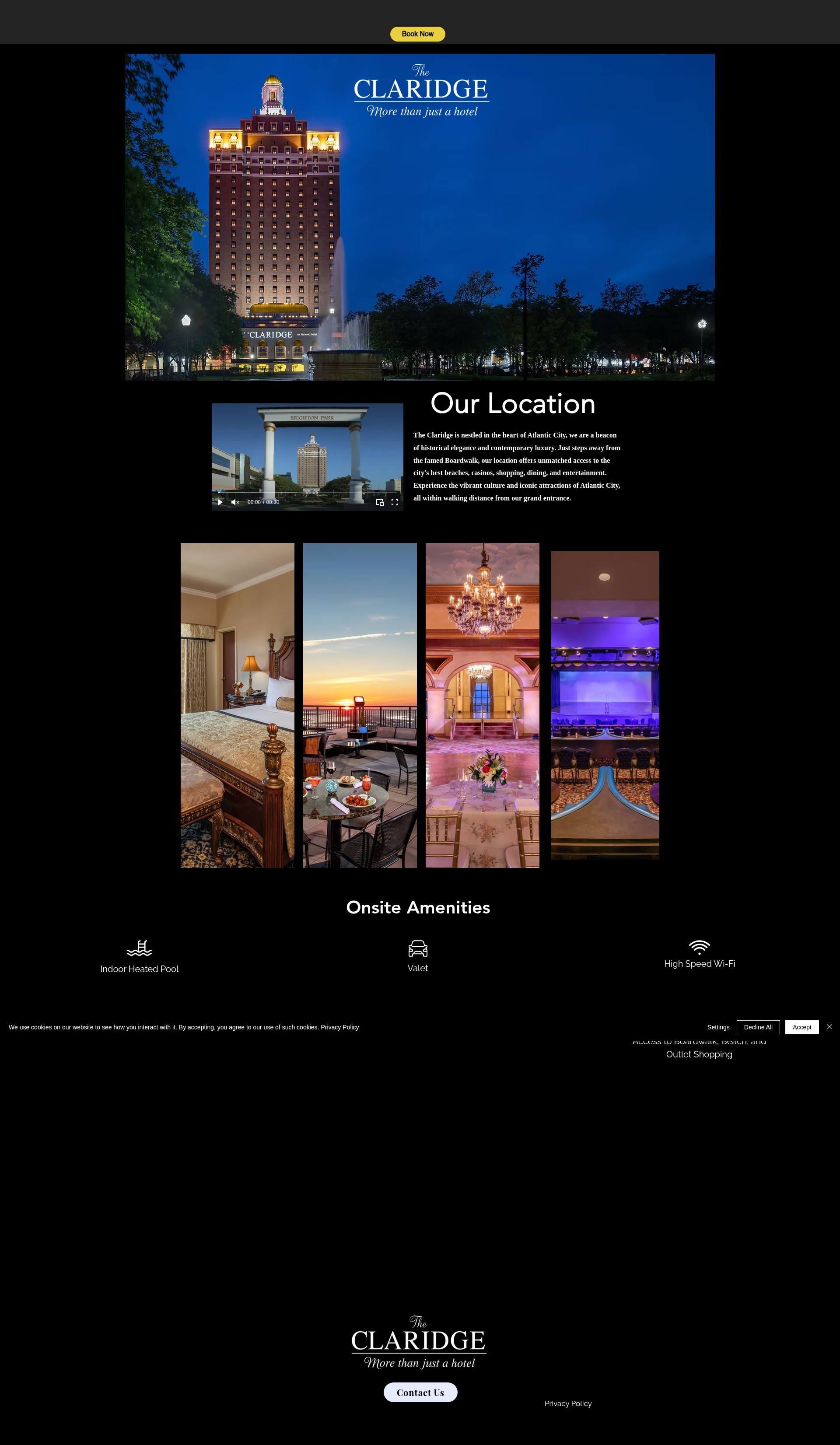 Screenshot of www.claridge.com