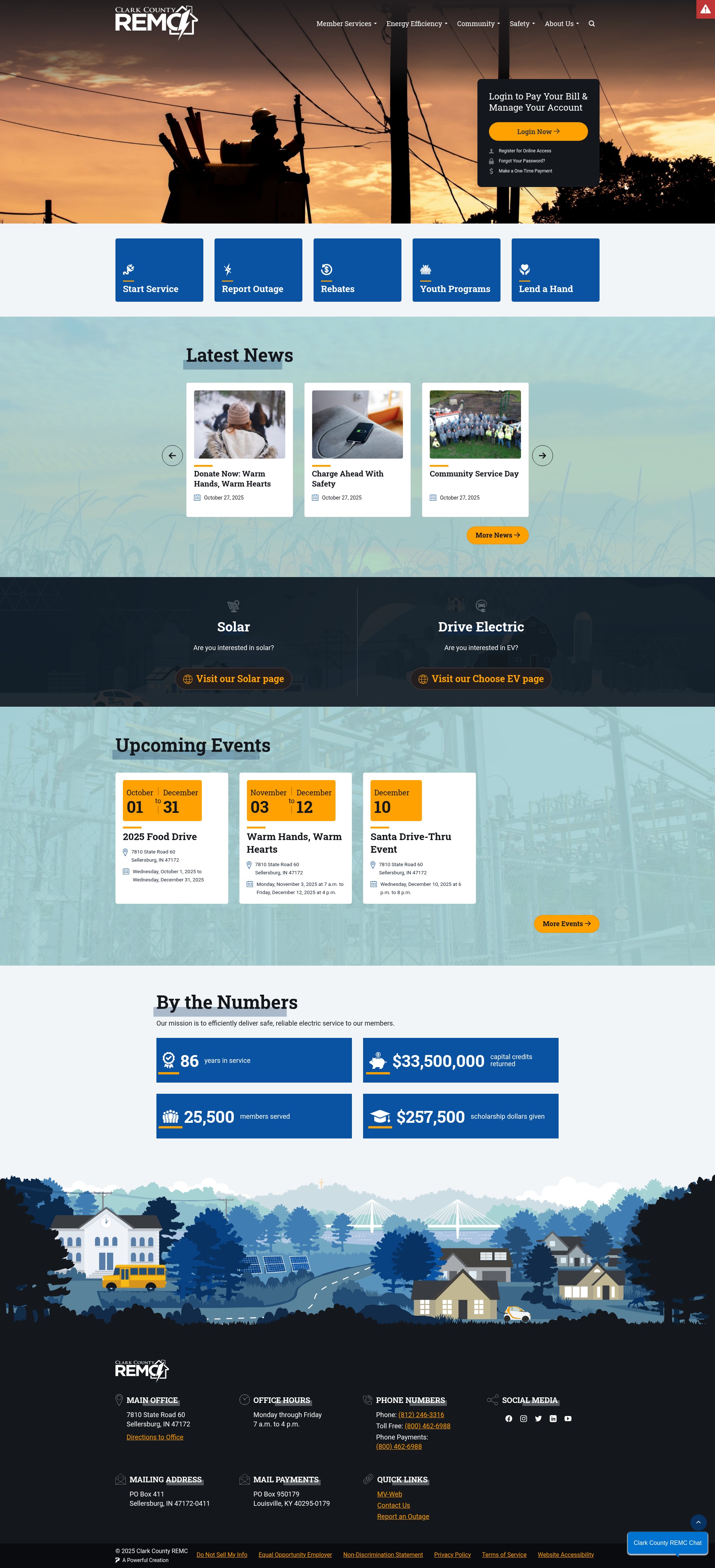 Screenshot of www.clarkremc.coop