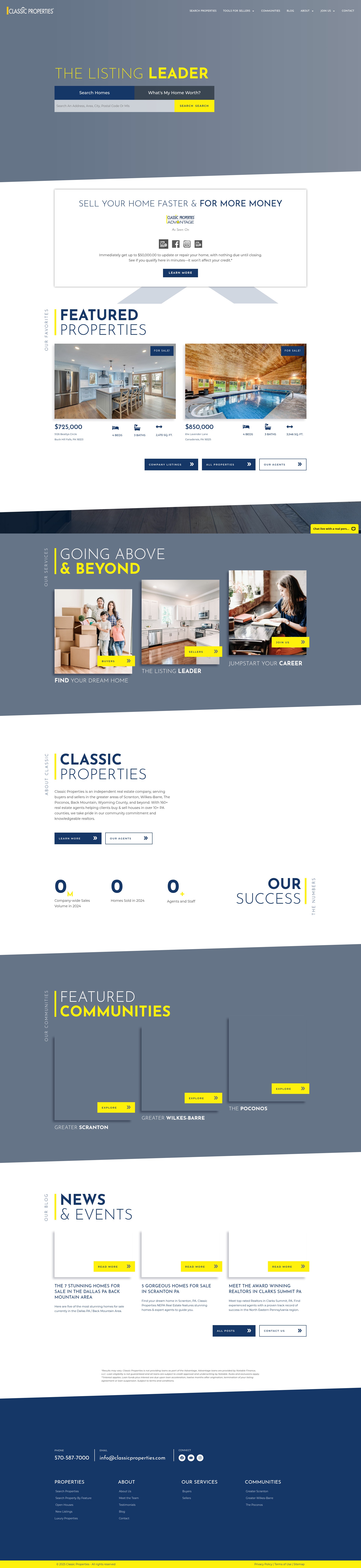 Screenshot of www.classicproperties.com